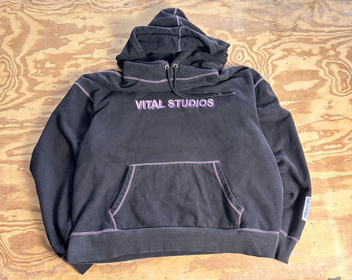 Other Black Vital Studios hoodie with purple accents Size US XL / EU 56 / 4 - 2 Thumbnail
