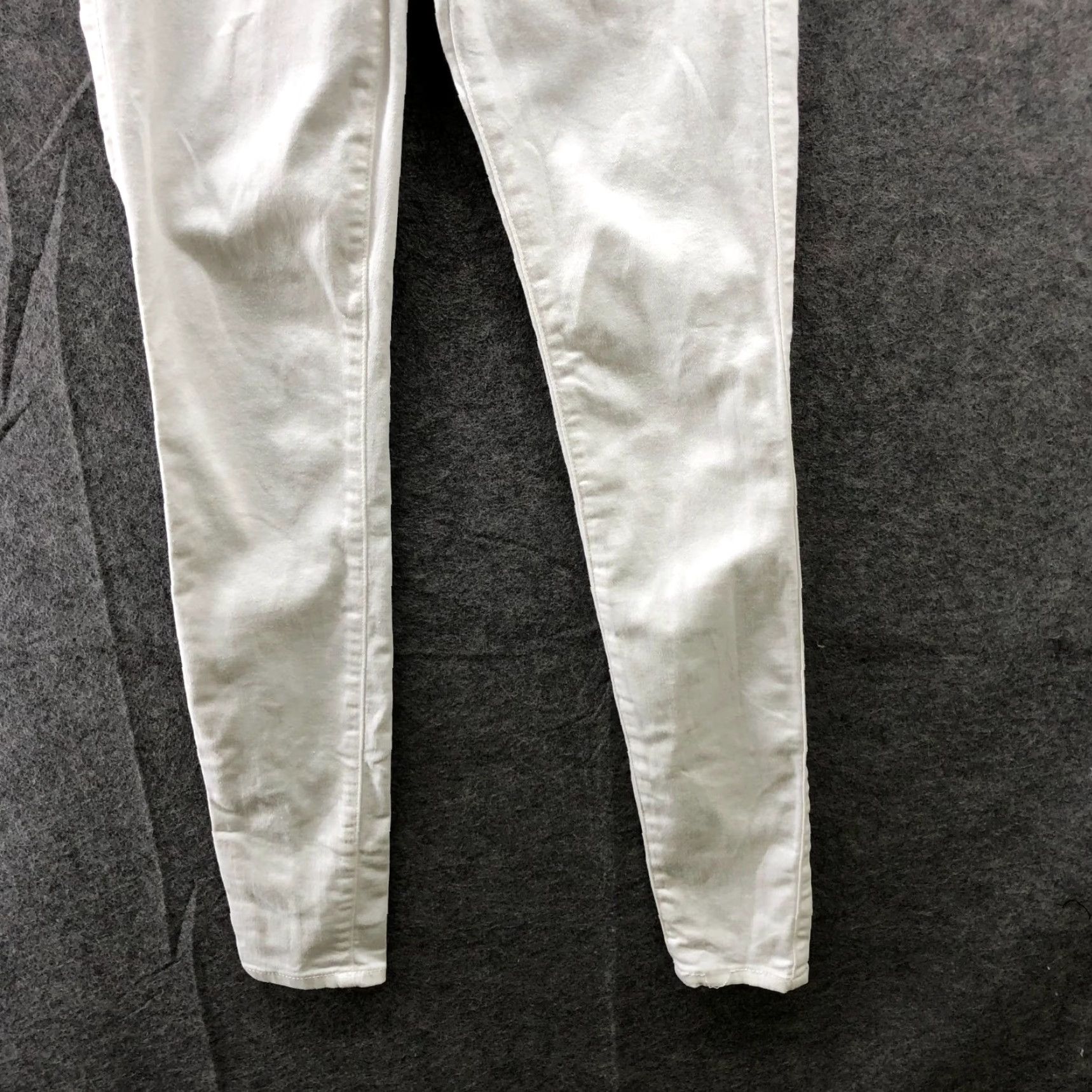 Abercrombie & Fitch Abercrombie & Fitch White Skinny Jeans Womens 0R 25x29 Stretch Low Rise Denim Jeans Size 25" / US 0 / IT 36 - 4 Thumbnail