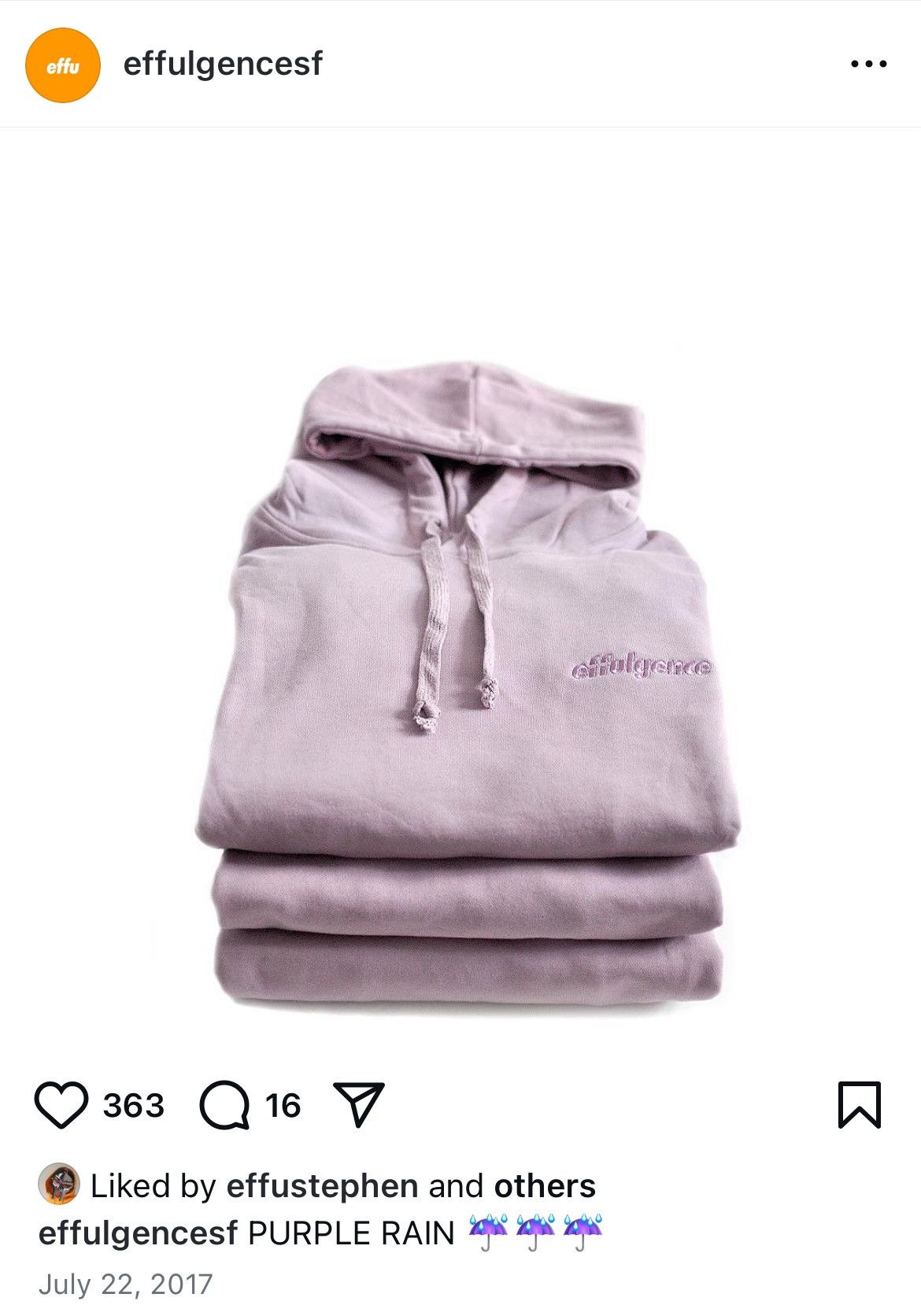 Effulgence 2017 EFFULGENCE PURPLE RAiN HOODiE PALE PASTEL TERRY FLEECE Size M / US 6-8 / IT 42-44 - 4 Thumbnail
