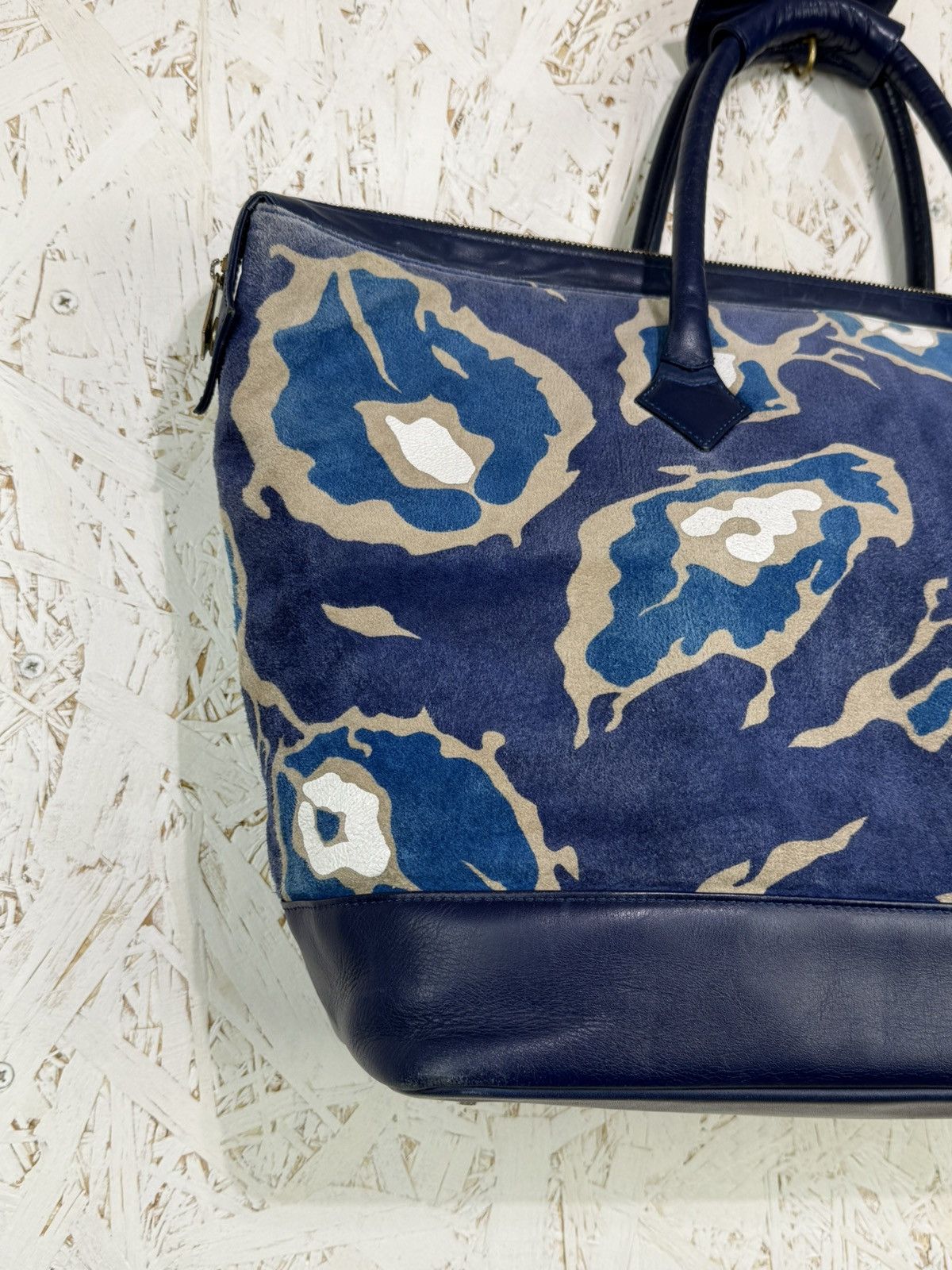 Vivienne Westwood Vivienne Westwood Ocean Camo Suede Leather Travel Bag Size ONE SIZE - 9 Thumbnail