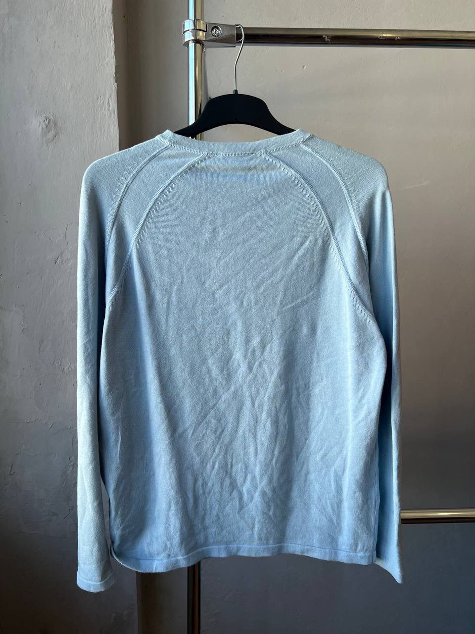 Yves Saint Laurent YVES SAINT LAURENT BLUE EMBROIDERED LOGO MENS SWEATER Size US L / EU 52-54 / 3 - 10 Thumbnail