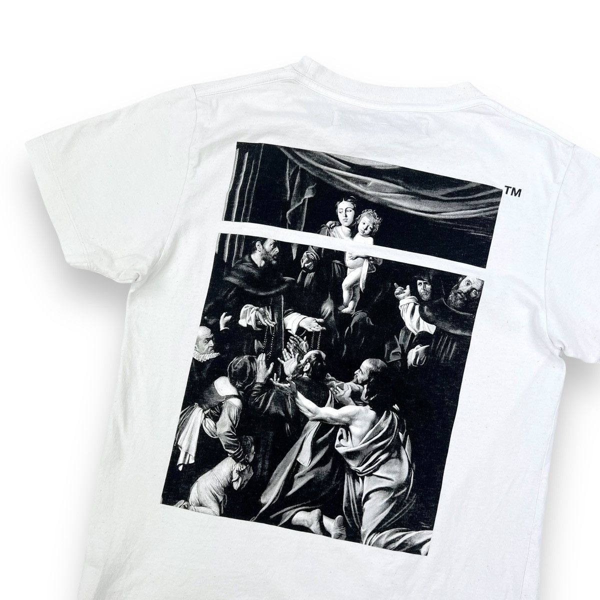 Off-White Off-White Caravaggio Back White T Shirt Size US S / EU 44-46 / 1 - 1 Thumbnail