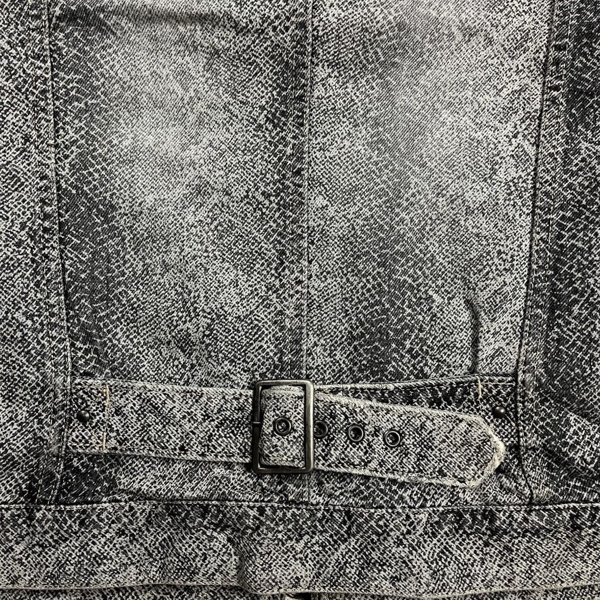 1990s L7 Real Hip - Cyber Reptilian Denim Jacket