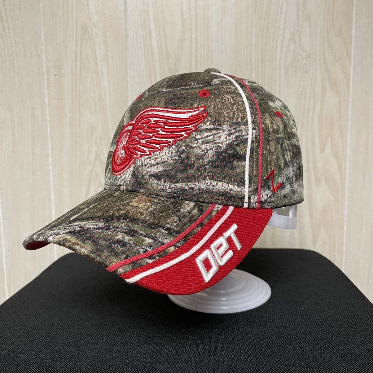 NHL × Zephyr Detroit Red Wings NHL Zephyr Camo Fitted Hat Cap Size M/L Size ONE SIZE - 2 Thumbnail