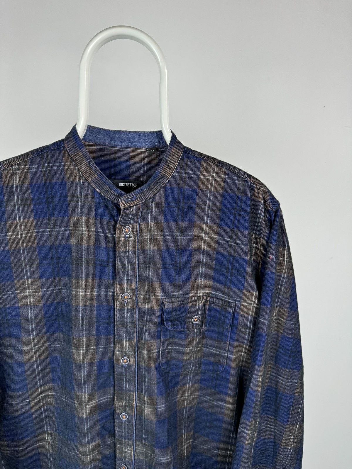 Vintage Distretto Corduroy Long Sleeve Shirt Made in Italy Size US M / EU 48-50 / 2 - 2 Thumbnail