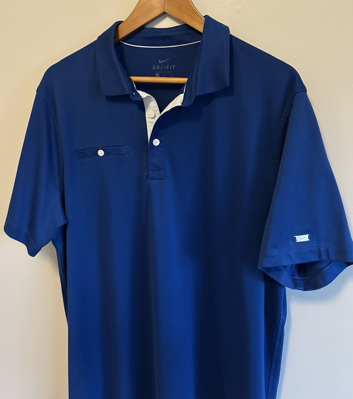 Nike Nike Dri Fit Mens Blue Golf Polo Shirt Size L MSRP $100 Size US L / EU 52-54 / 3 - 6 Thumbnail