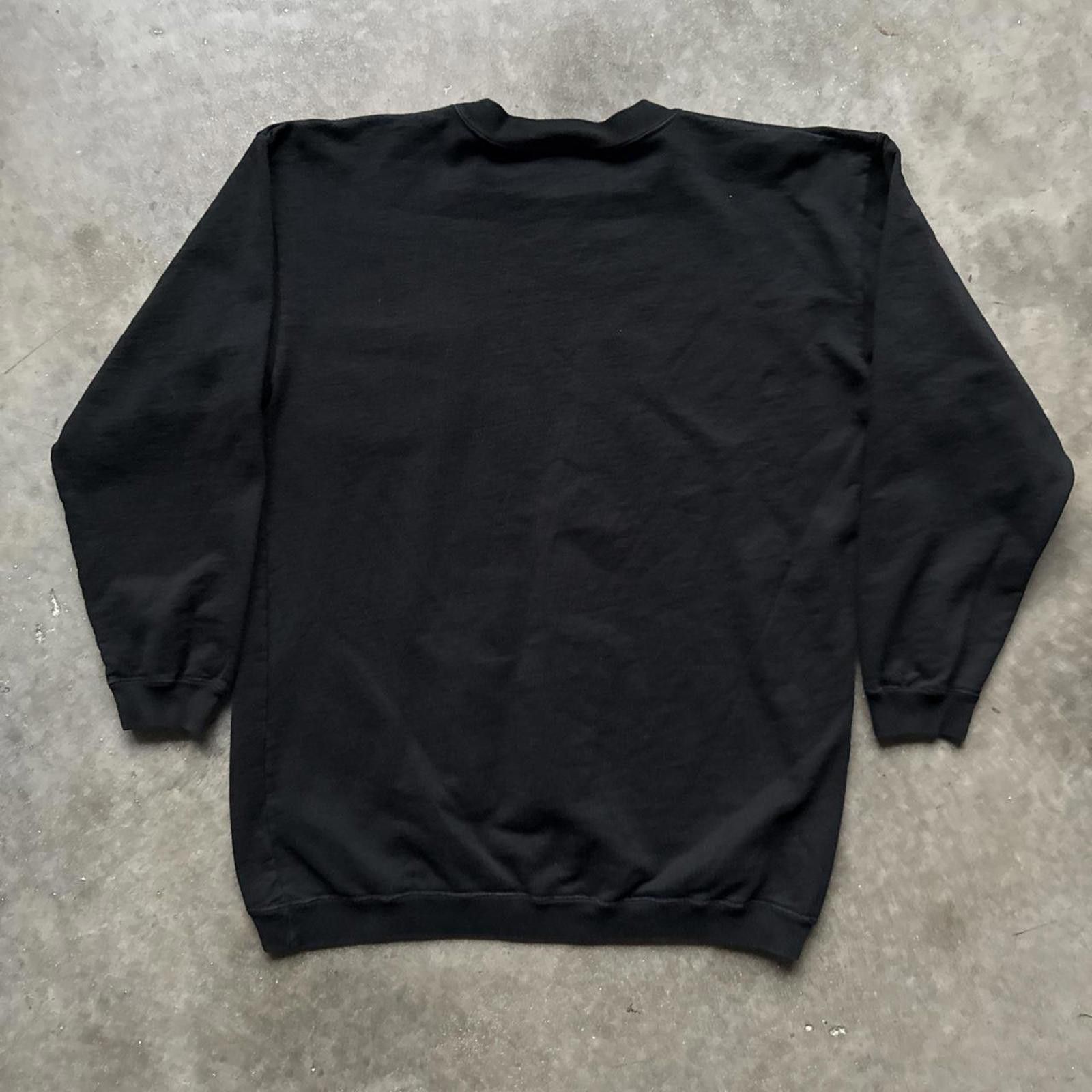 Other Black Y2k Crewneck Sweatshirt With Front Pocket Size US L / EU 52-54 / 3 - 2 Thumbnail