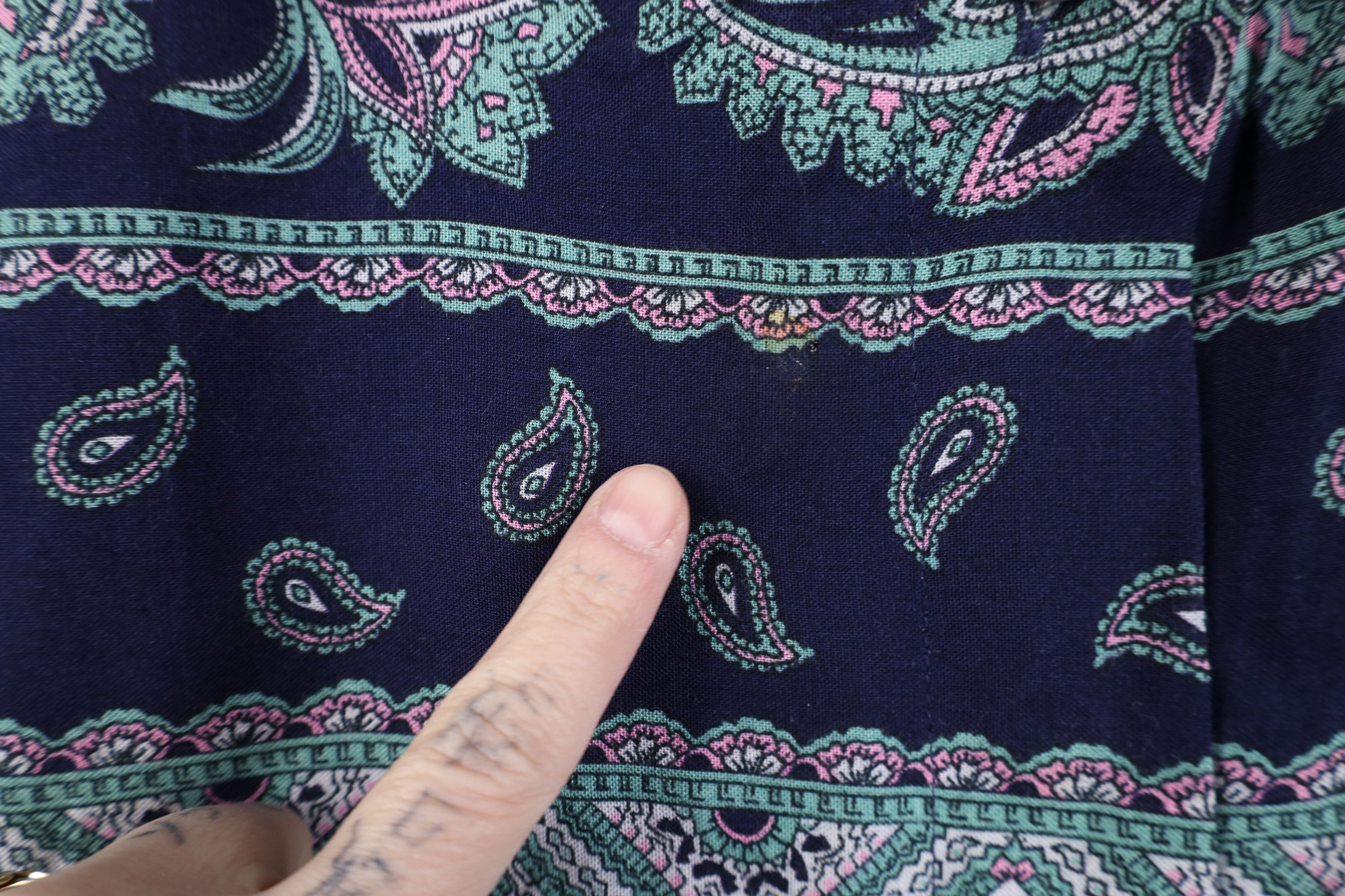 Vintage Vintage 90s Streetwear Paisley Flower Blazer Jacket USA Size 4XL / US 24-26 - 9 Thumbnail