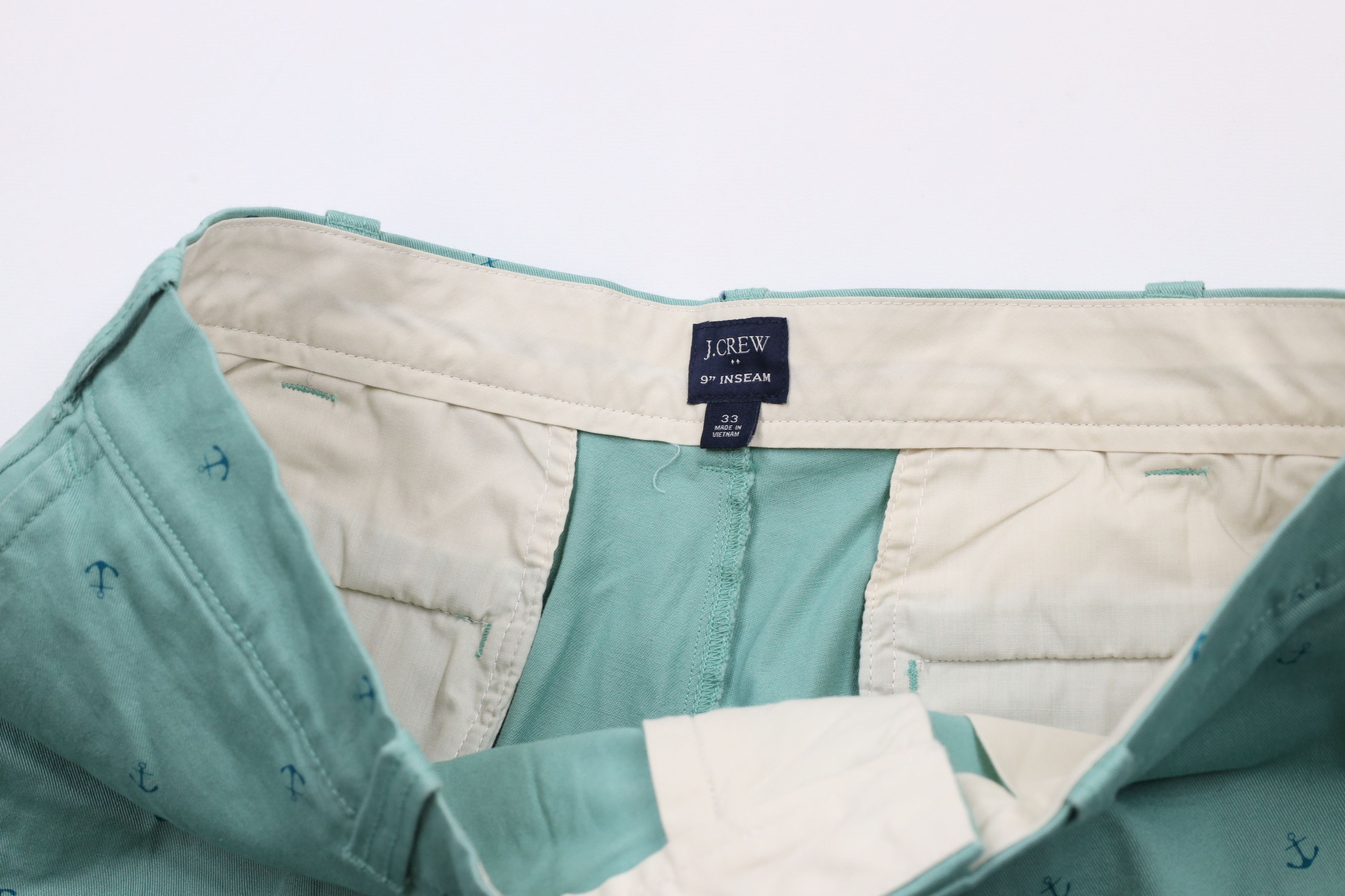 J.Crew × Vintage J Crew All Over Print Flat Front Above Knee Chino Shorts Size US 33 - 7 Thumbnail
