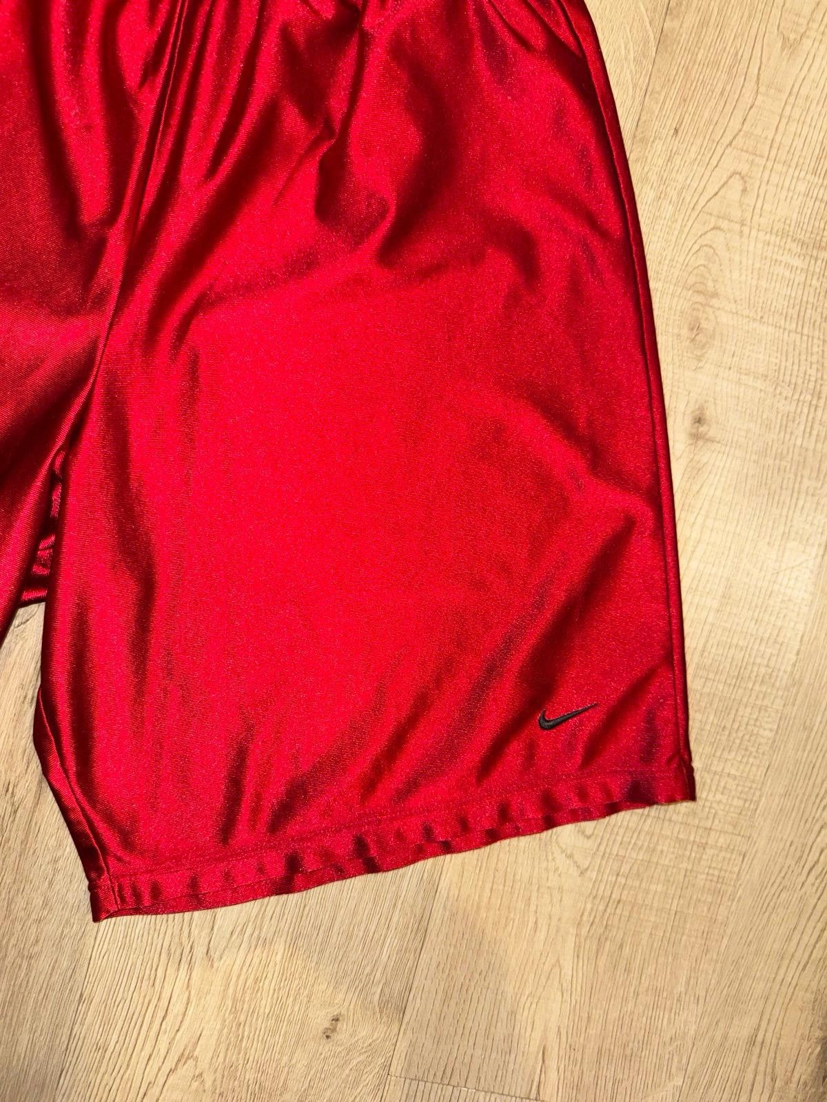 Nike Vintage Y2K Nike Red Satin Dazzle Hoop Shorts Sz XL Grail Size US 36 / EU 52 - 3 Thumbnail