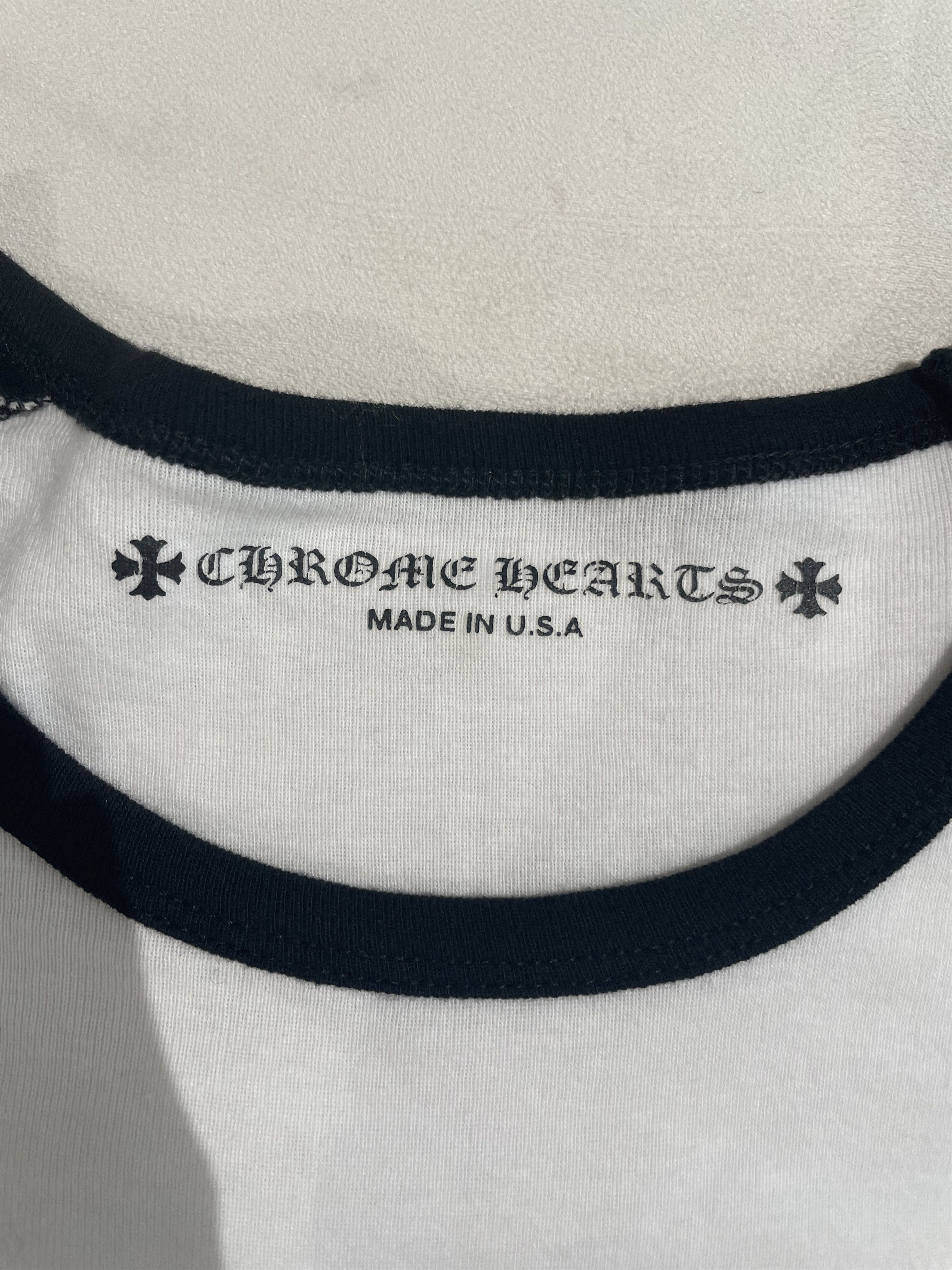 Chrome Hearts Chrome Hearts Dagger Baseball Long Mid Sleeve Babyshirt Size US M / EU 48-50 / 2 - 7 Thumbnail