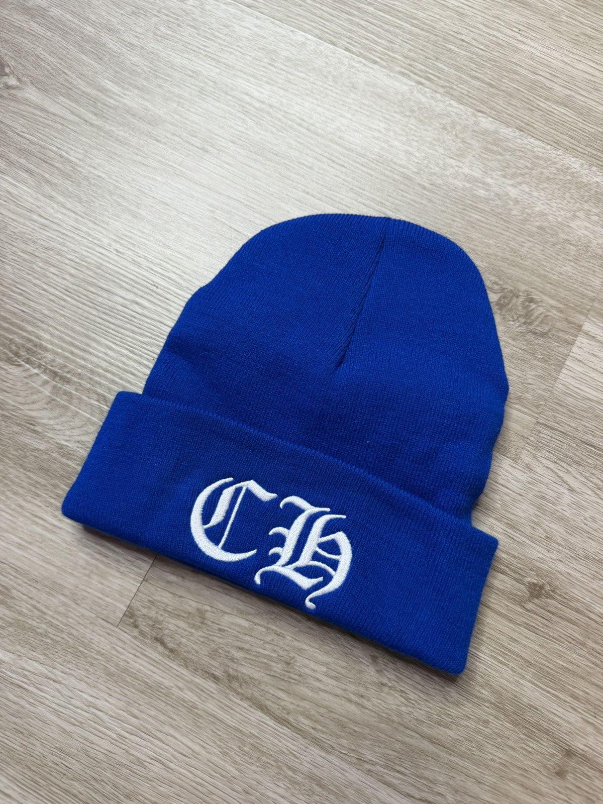 Chrome Hearts Chrome Hearts Blue CH Beanie Size ONE SIZE - 1 Thumbnail