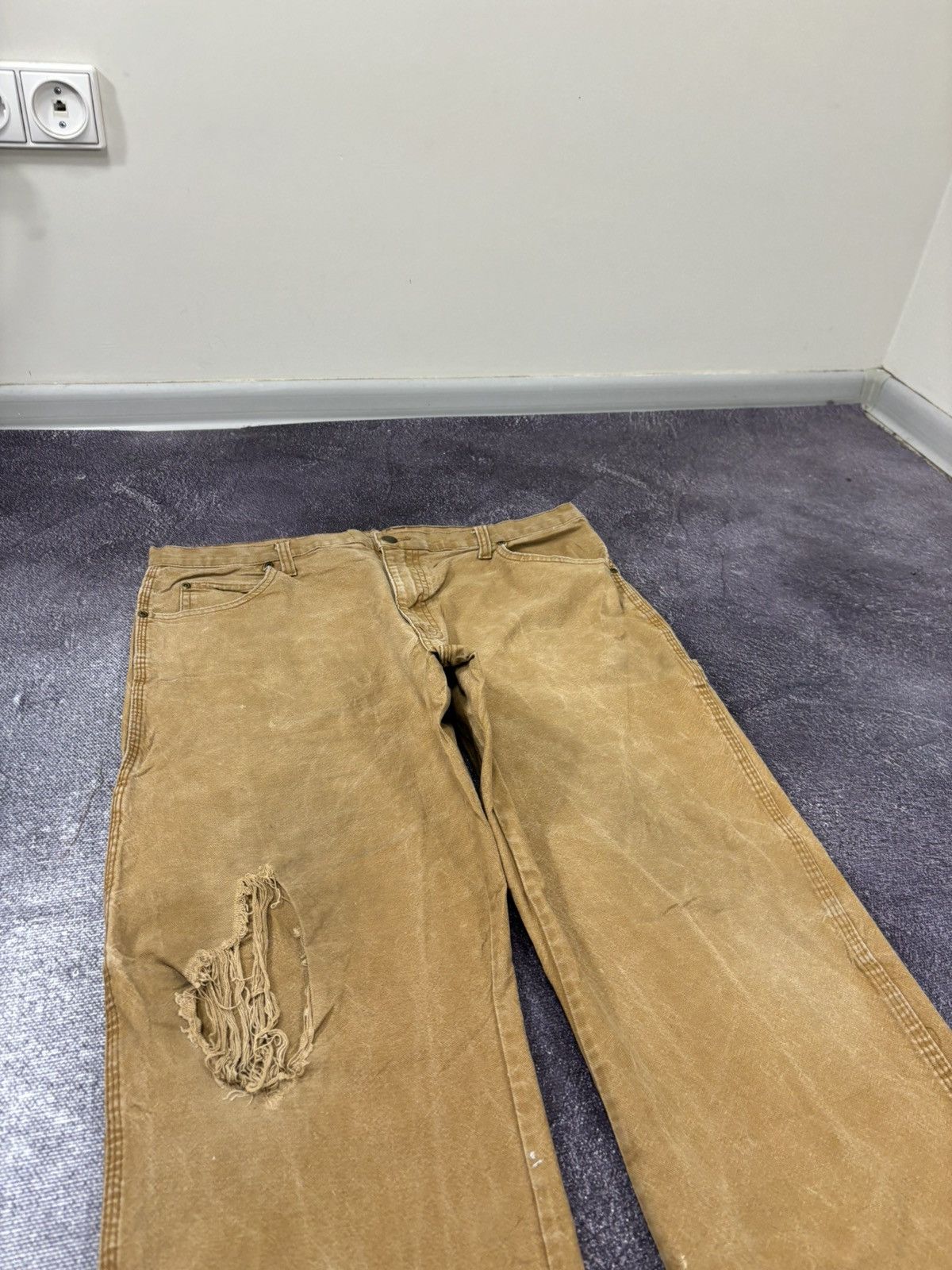 Dickies Vintage Dickies Y2K Orange Workwear Hype Baggy Pants Jeans Size US 36 / EU 52 - 9 Thumbnail