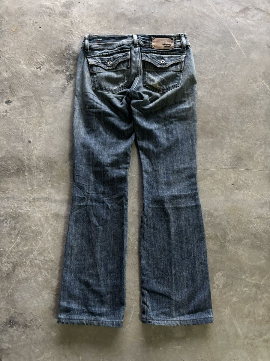 Diesel FLARE diesel jeans pleated leg style punk grunge inspired Size 28" / US 6 / IT 42 - 14 Thumbnail