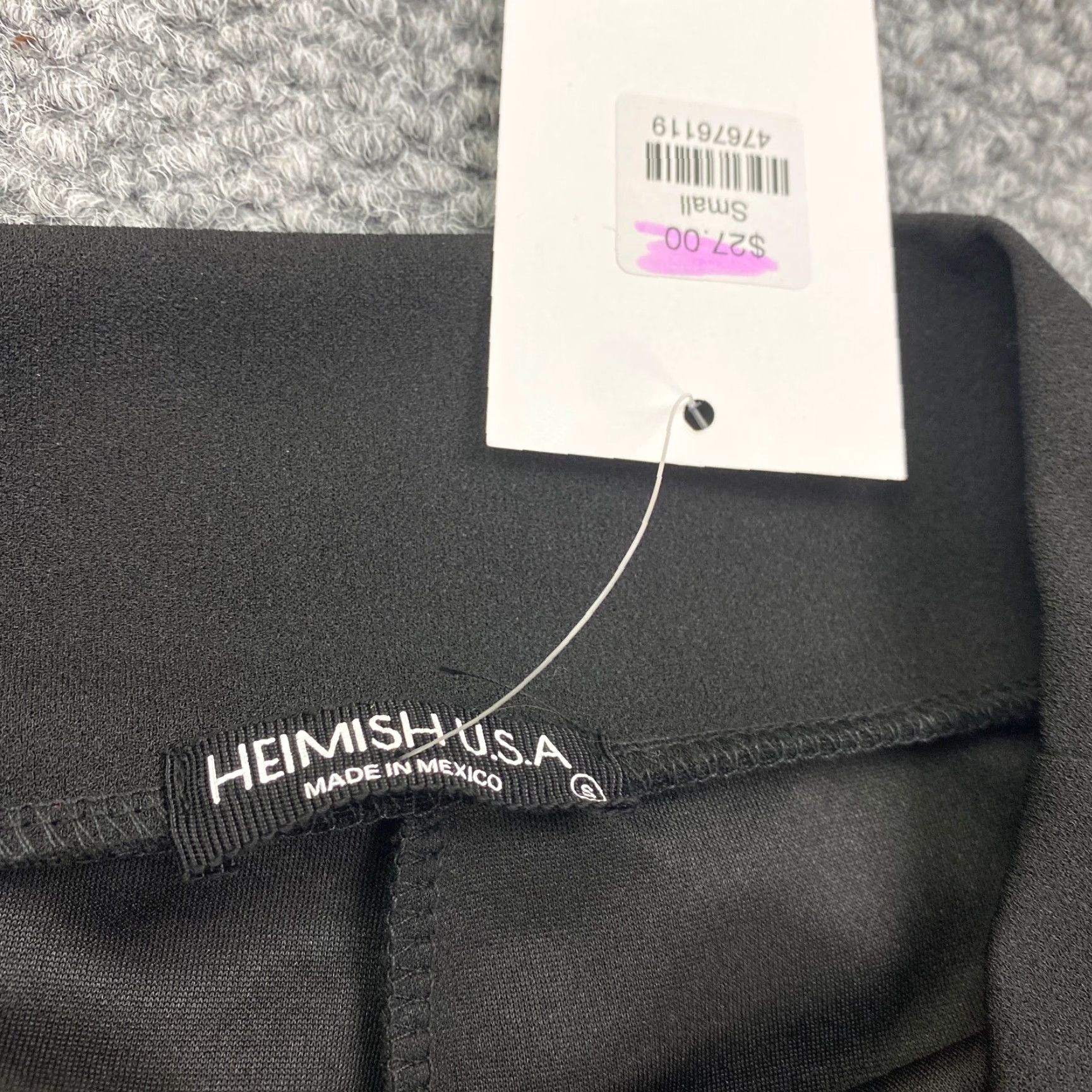 Vintage Heimish USA Womens Skort S Black Mini Stretch Built-In Shorts Sports Size 22" - 5 Thumbnail