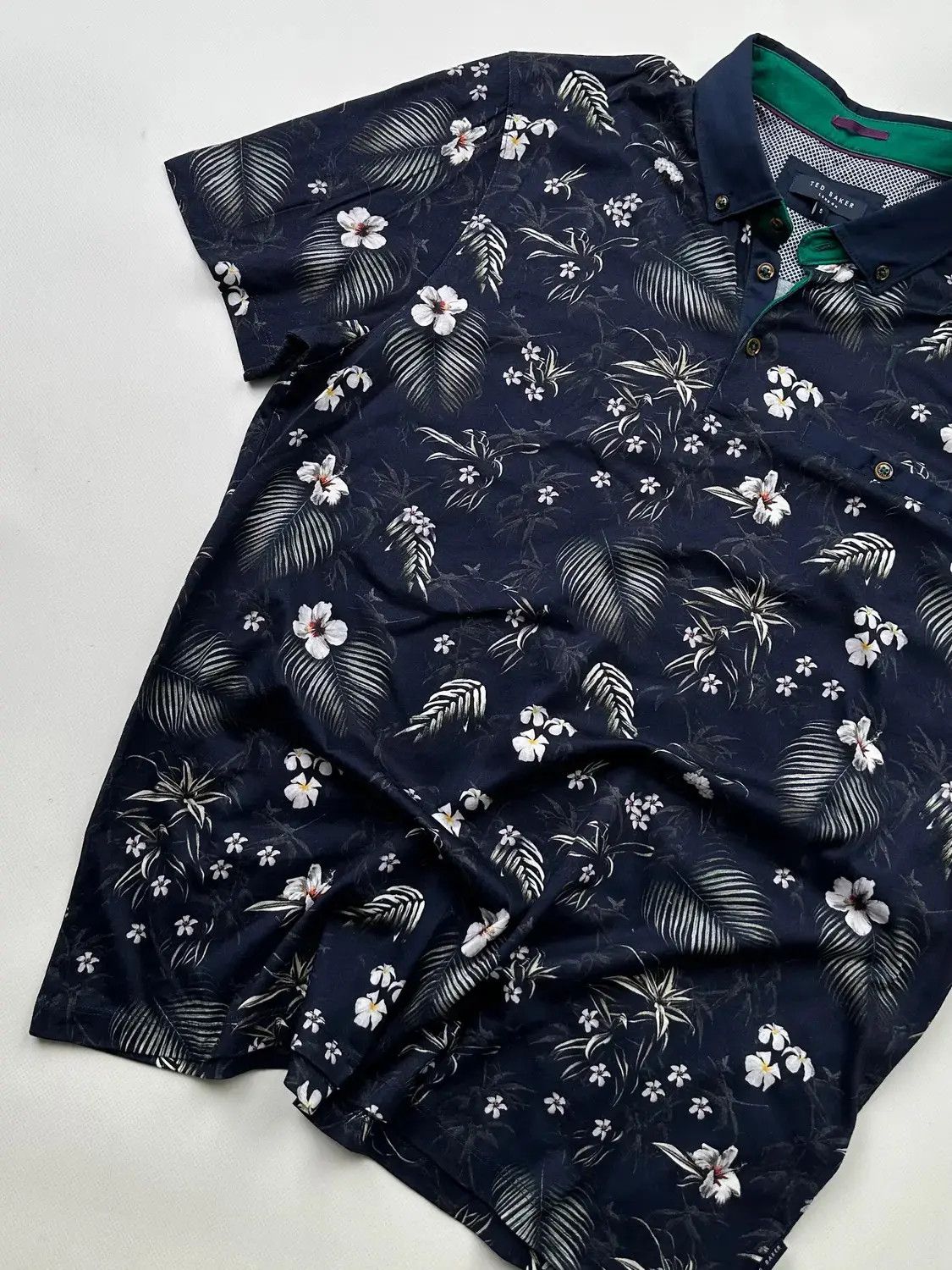 Ted Baker Ted Baker Printed Polo T-Shirt (376) Size US M / EU 48-50 / 2 - 2 Thumbnail