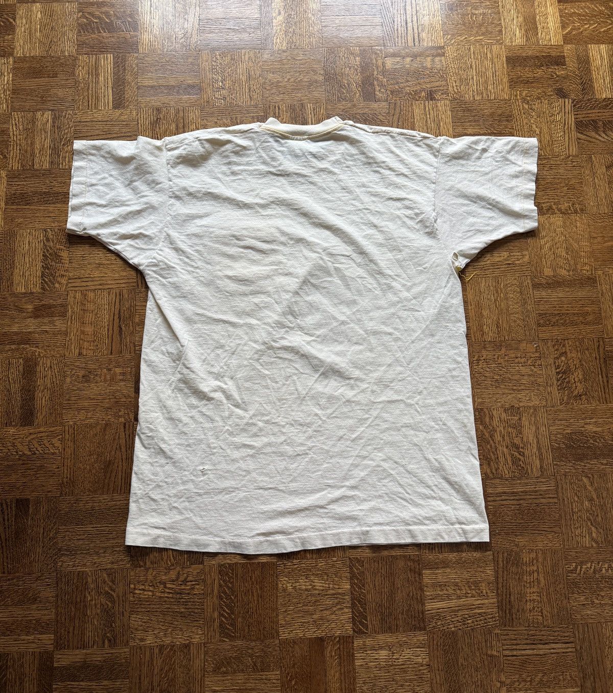 Vintage Vintage 90s Blank Selvedge Pocket Tee Size US XL / EU 56 / 4 - 7 Thumbnail