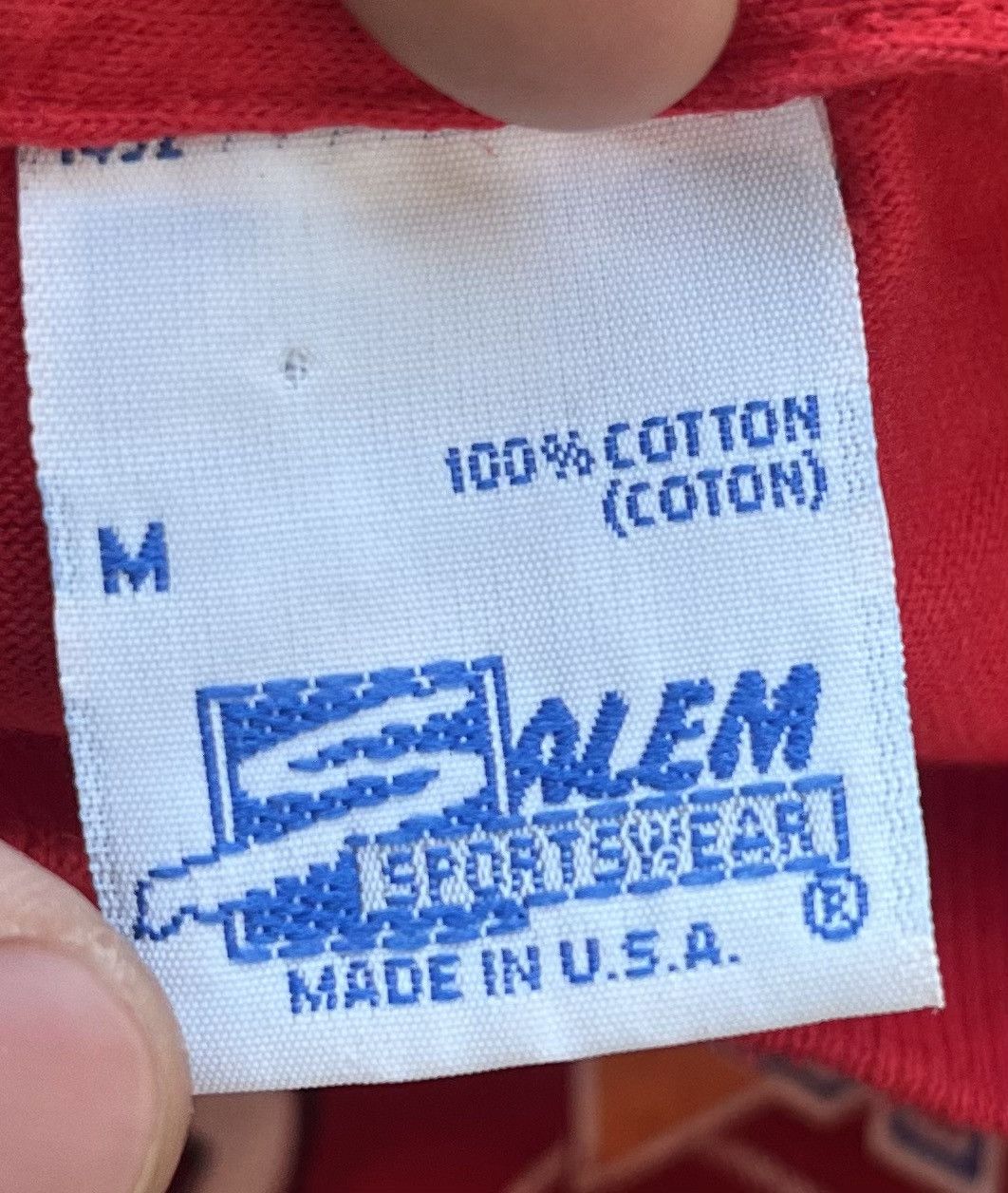 Salem Sportswear VINTAGE 49ERS T-SHIRT Super Bowl champs exclusive Size US M / EU 48-50 / 2 - 3 Thumbnail