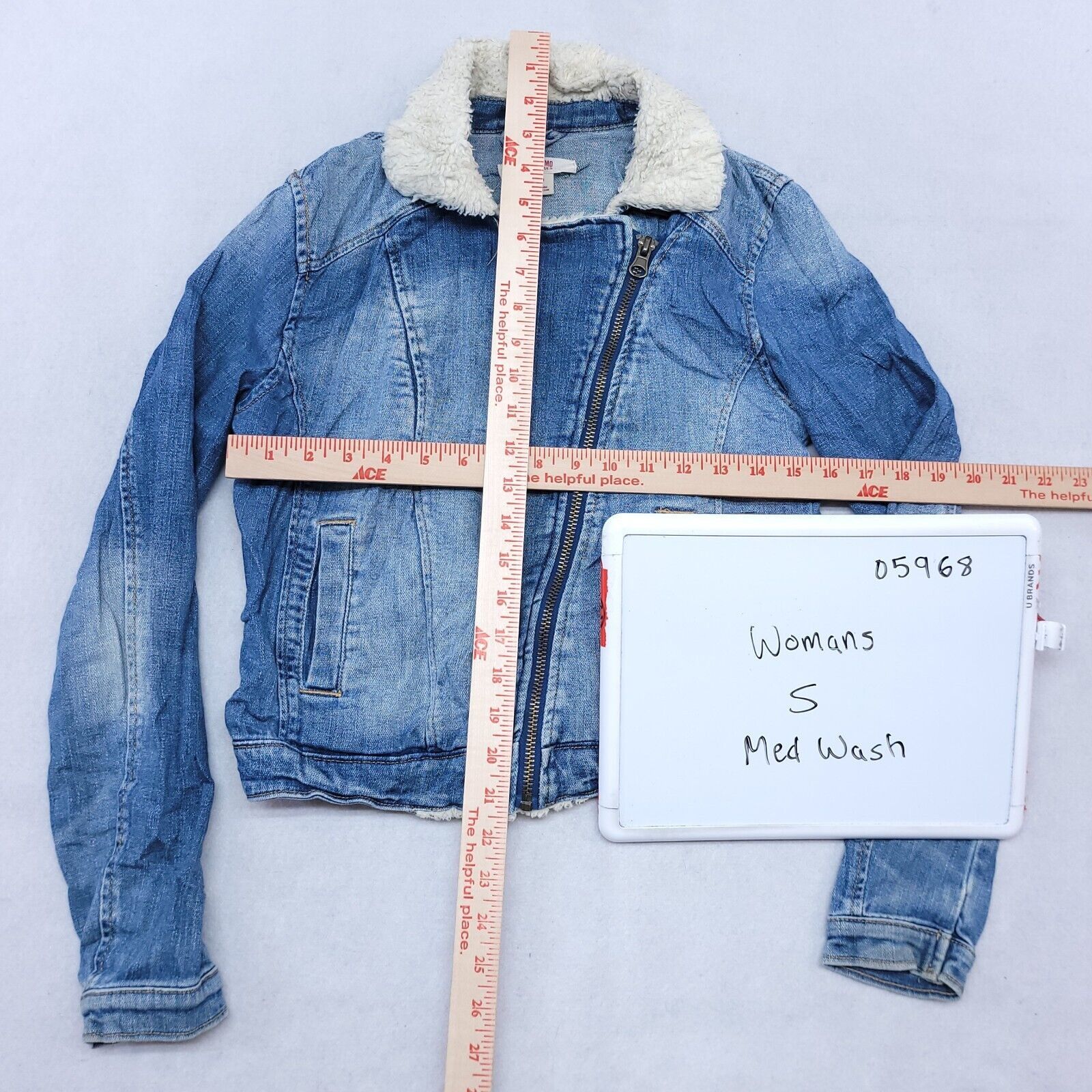 Mossimo Mossimo Casual Zip Up Denim Jean Jacket Womens Size S Blue Size S / US 4 / IT 40 - 8 Thumbnail