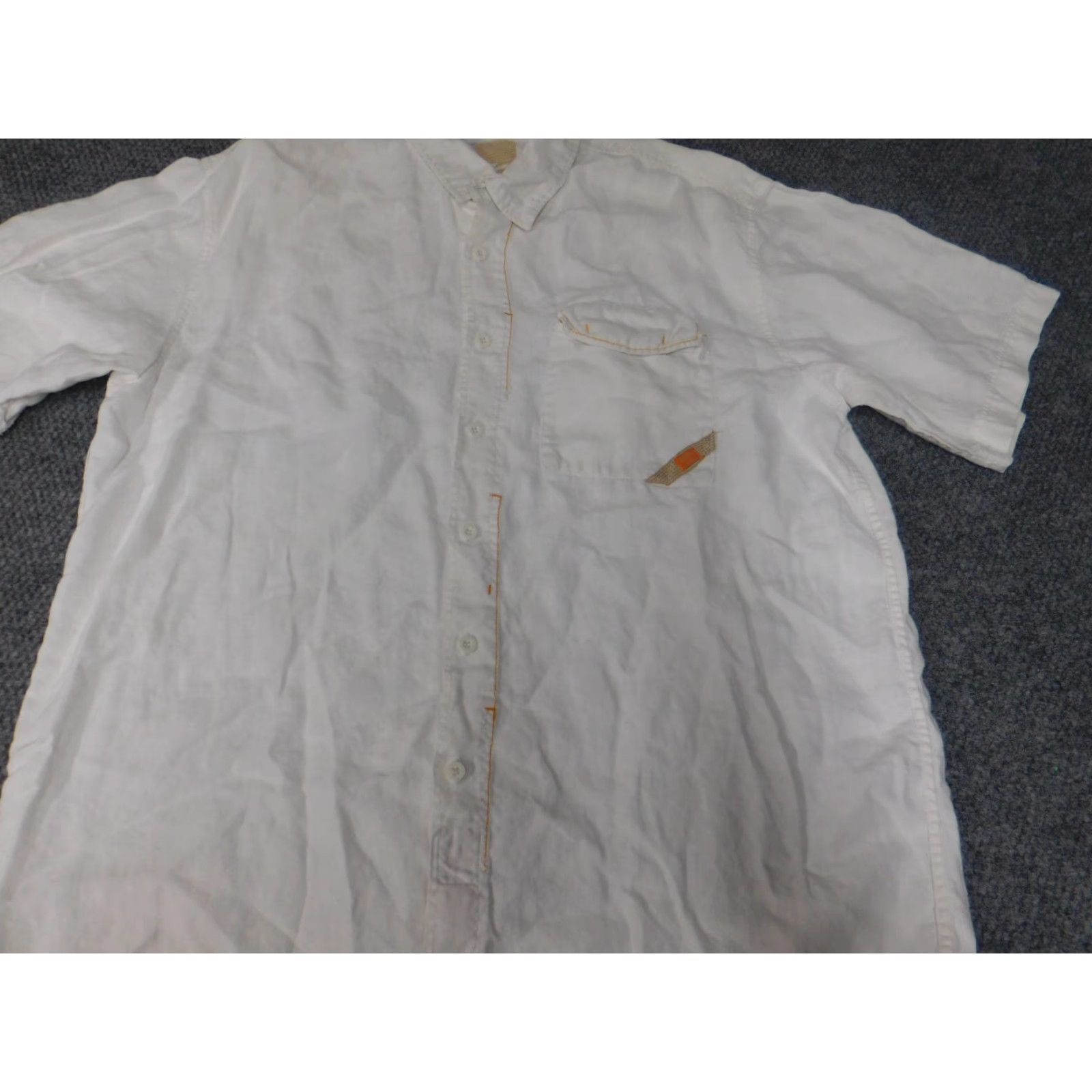 Pepe Jeans Pepe Jeans Shirt 2XL Mens Beige Short Sleeve Button-Up Knit Cotton 90s Vintage Collar-Down Button-Up Mens Boys? Size US XXL / EU 58 / 5 - 3 Thumbnail