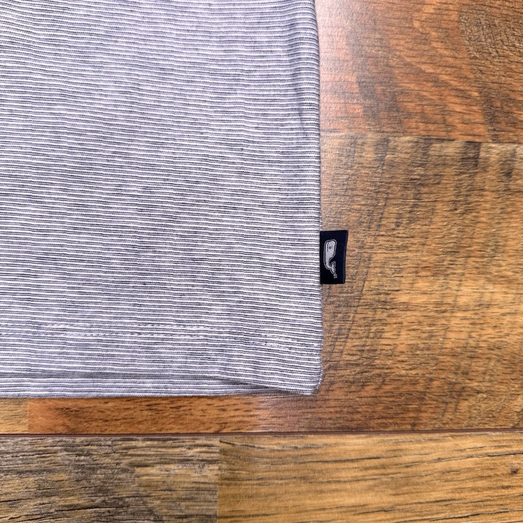 Vineyard Vines Vineyard Vines Island Shirt Mens XS Gray Striped Pima Stretch Short Sleeve Crew Neck T-Shirt Logo Knit Cotton Blend Regular Size US XS / EU 42 / 0 - 5 Thumbnail