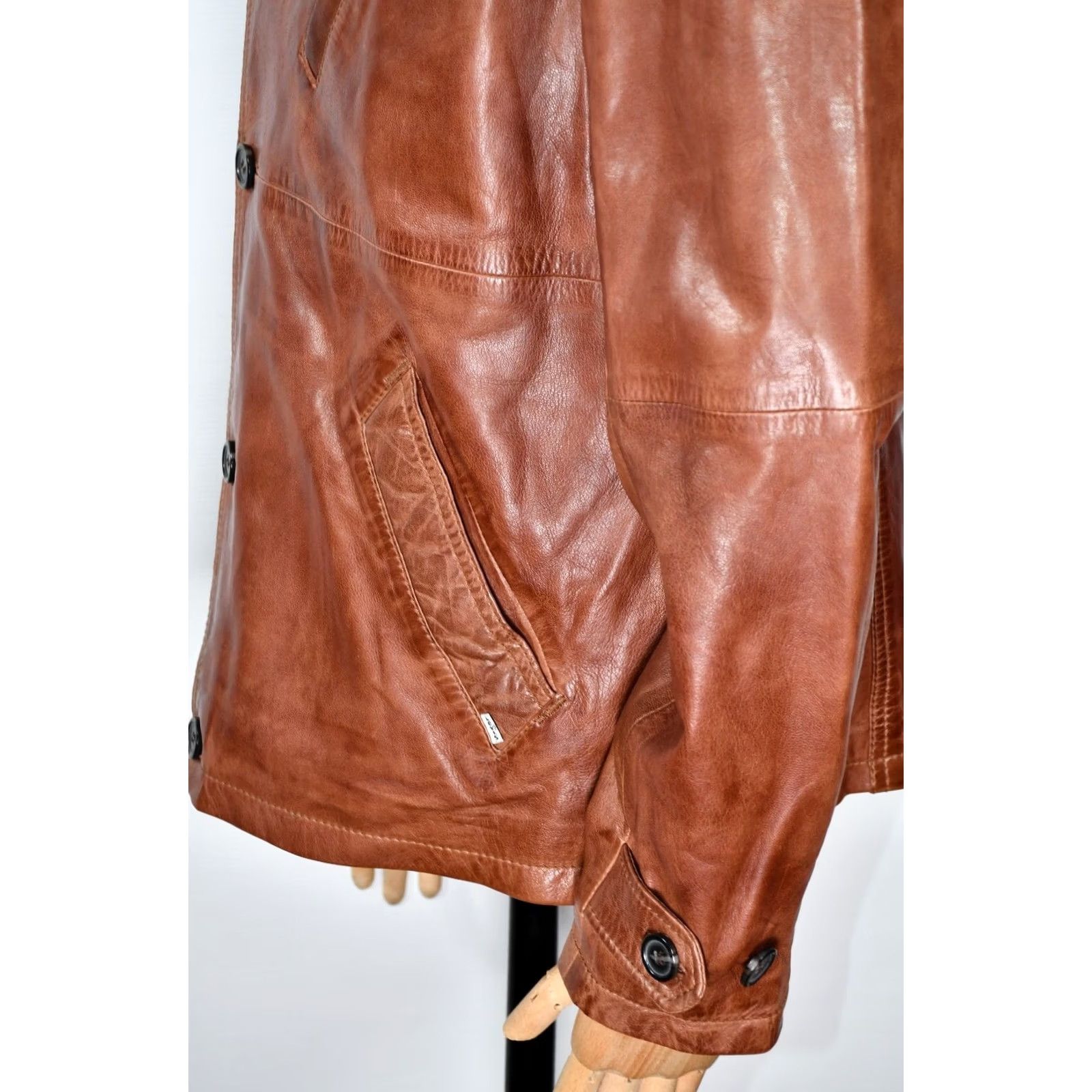 Levi's Levi's Leather Brown Jacket M Men Regular 100% Leather Casual Motorcycle Biker Vintage No Size US M / EU 48-50 / 2 - 7 Thumbnail