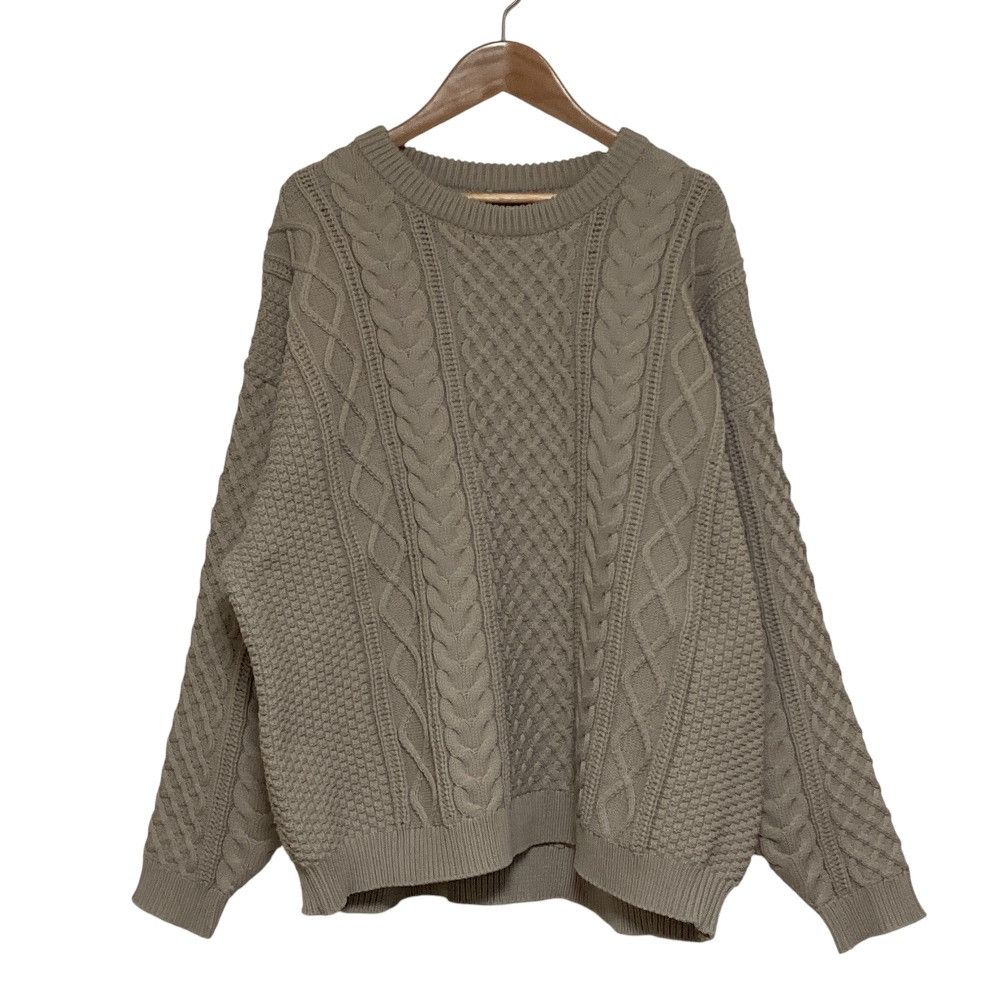 Other JOURNAL STANDARD relume Cable Knit Crewneck Sweater Textile Tops DUTY FREE for USA