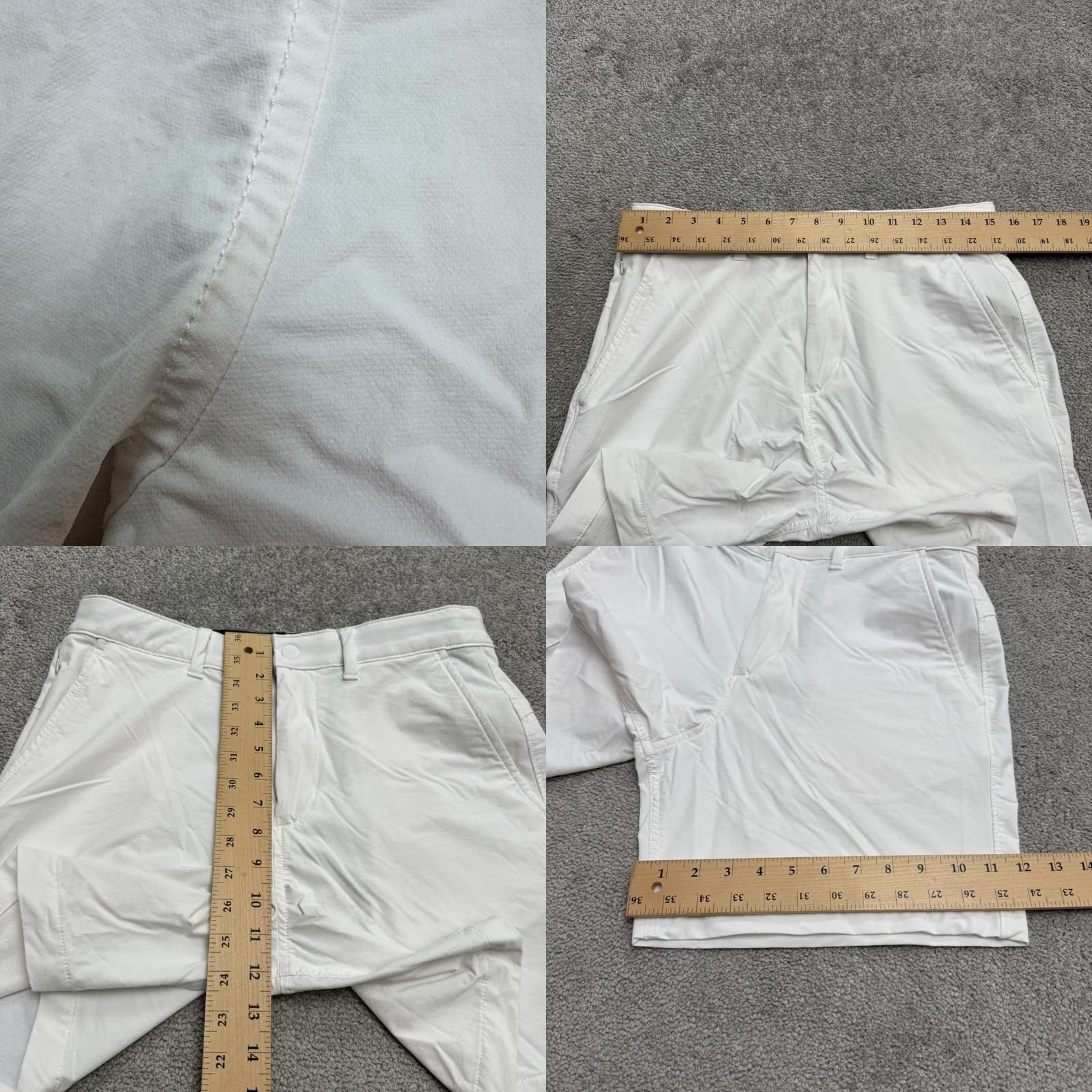 American Eagle Outfitters American Eagle Outfitters AE Flex Next Level Tech Chino Shorts Mens 28 White Nylon Stretch Size US 28 / EU 44 - 9 Thumbnail