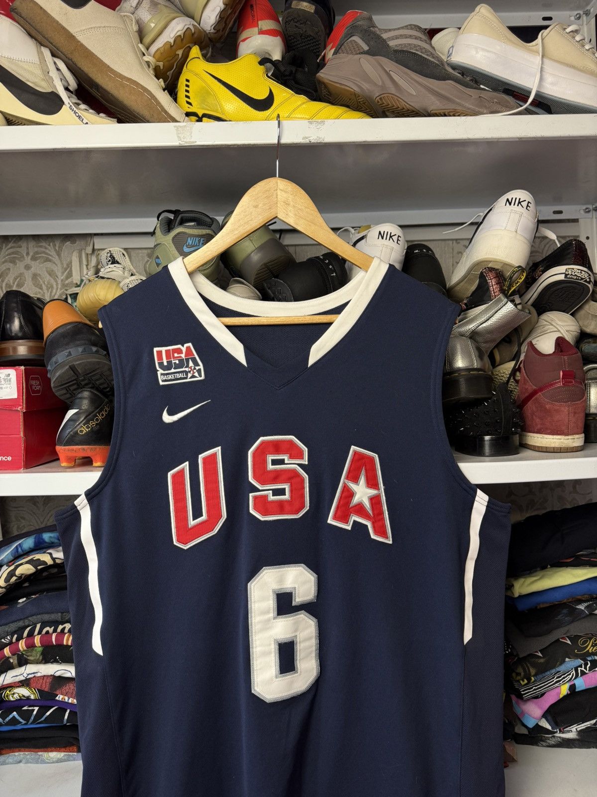 NBA Vintage Y2K Lebron James Team USA NBA Olympics Jersey L Size US L / EU 52-54 / 3 - 2 Thumbnail