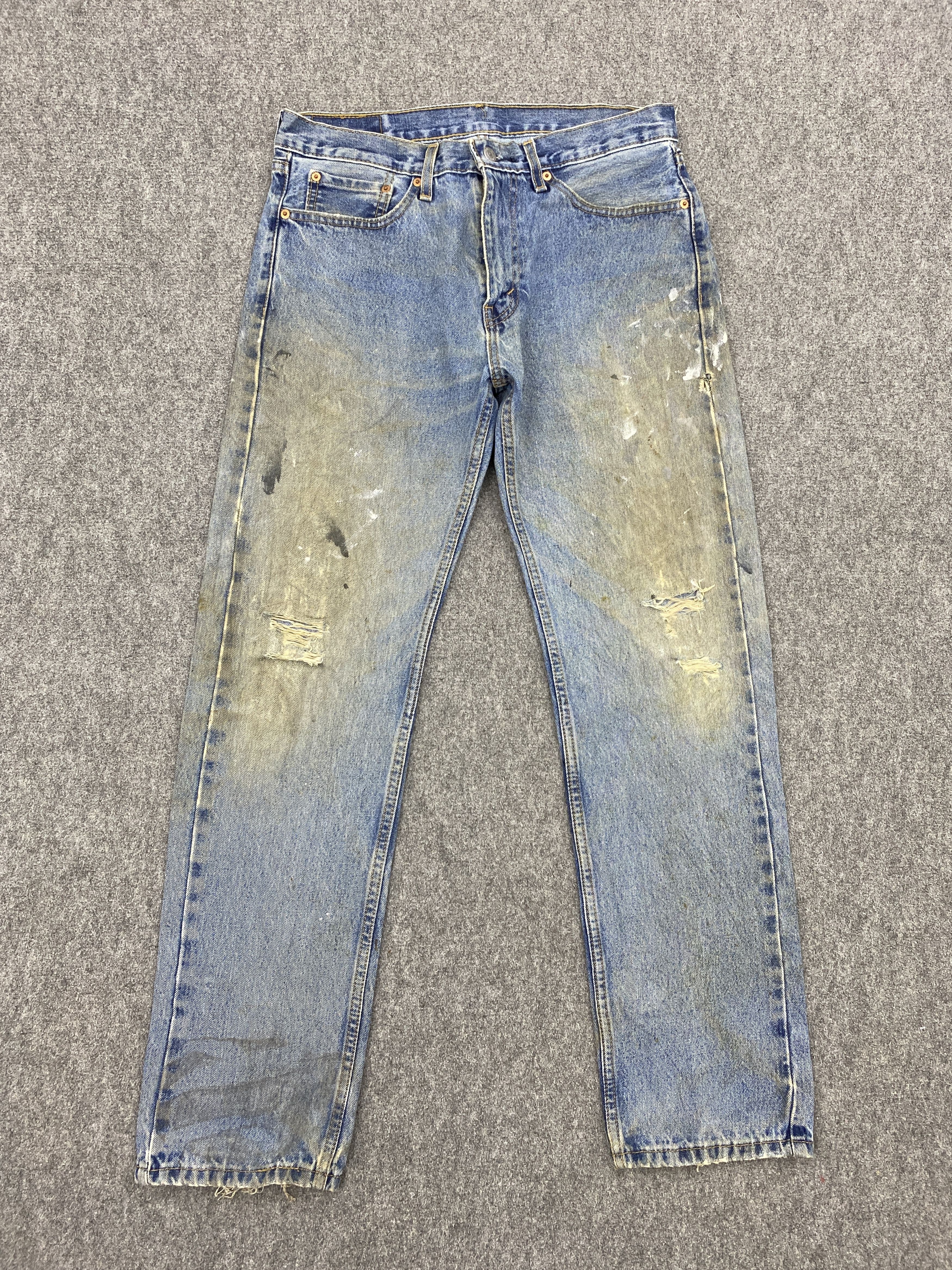 Levi's Vintage Levis 505 Dirty Jeans DP2692 Size US 32 / EU 48 - 1 Thumbnail