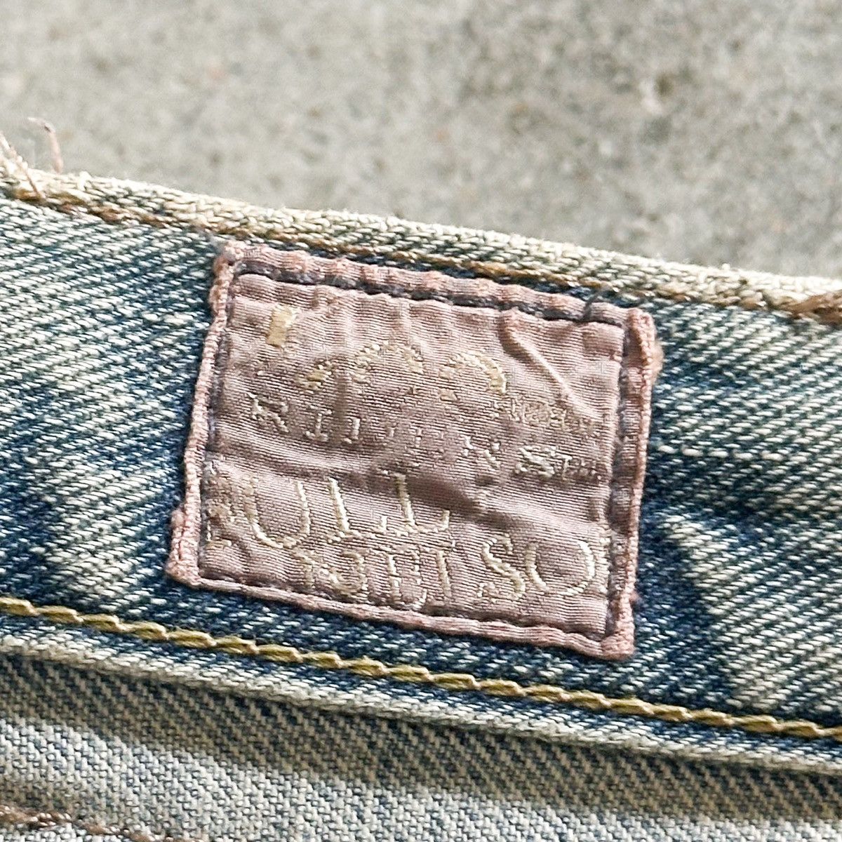 Lee THRASHED Sashiko Repair Flared Denim Size US 33 - 9 Thumbnail