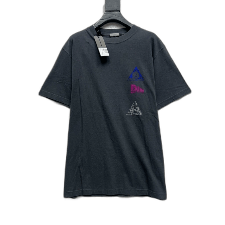 Dior Dior New Gray Graffiti Logo Short Sleeve Size US M / EU 48-50 / 2 - 1 Thumbnail