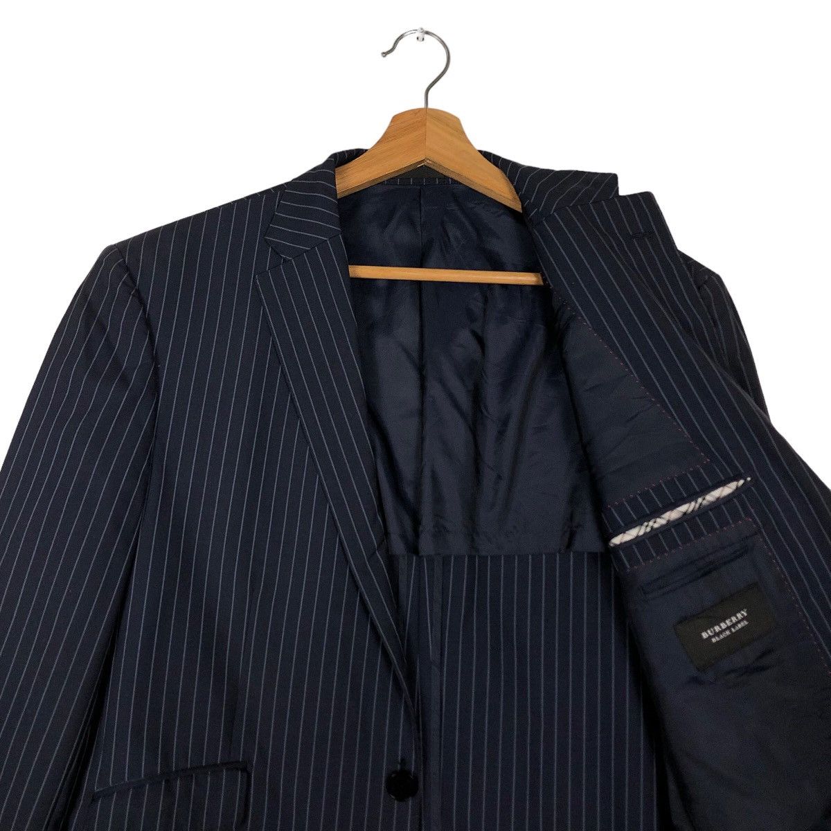 Burberry 🔥Vintage Burberry Black Label Double Breast Striped Jacket Size US M / EU 48-50 / 2 - 10 Thumbnail