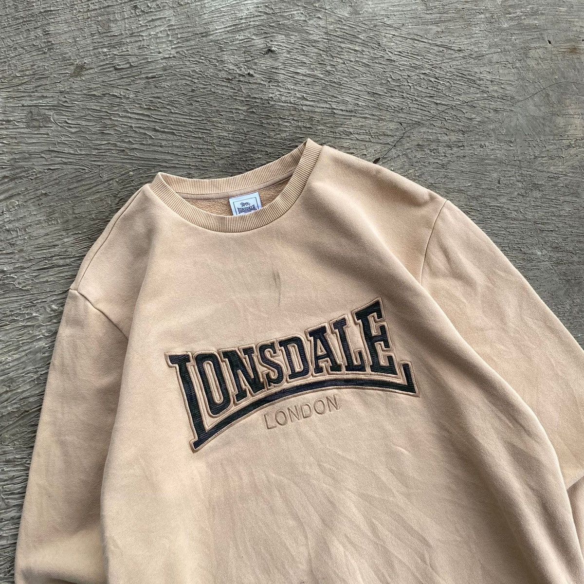 Lonsdale × Vintage Vintage 00s Lonsdale Heavy Boxy sweatshirt Y2K Big logo Size US L / EU 52-54 / 3 - 2 Thumbnail