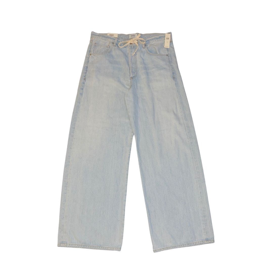 Citizens Of Humanity Brynn Drawstring High-Rise Wide Leg Denim Jeans 32 NWT Size 32" / US 10 / IT 46 - 1 Thumbnail