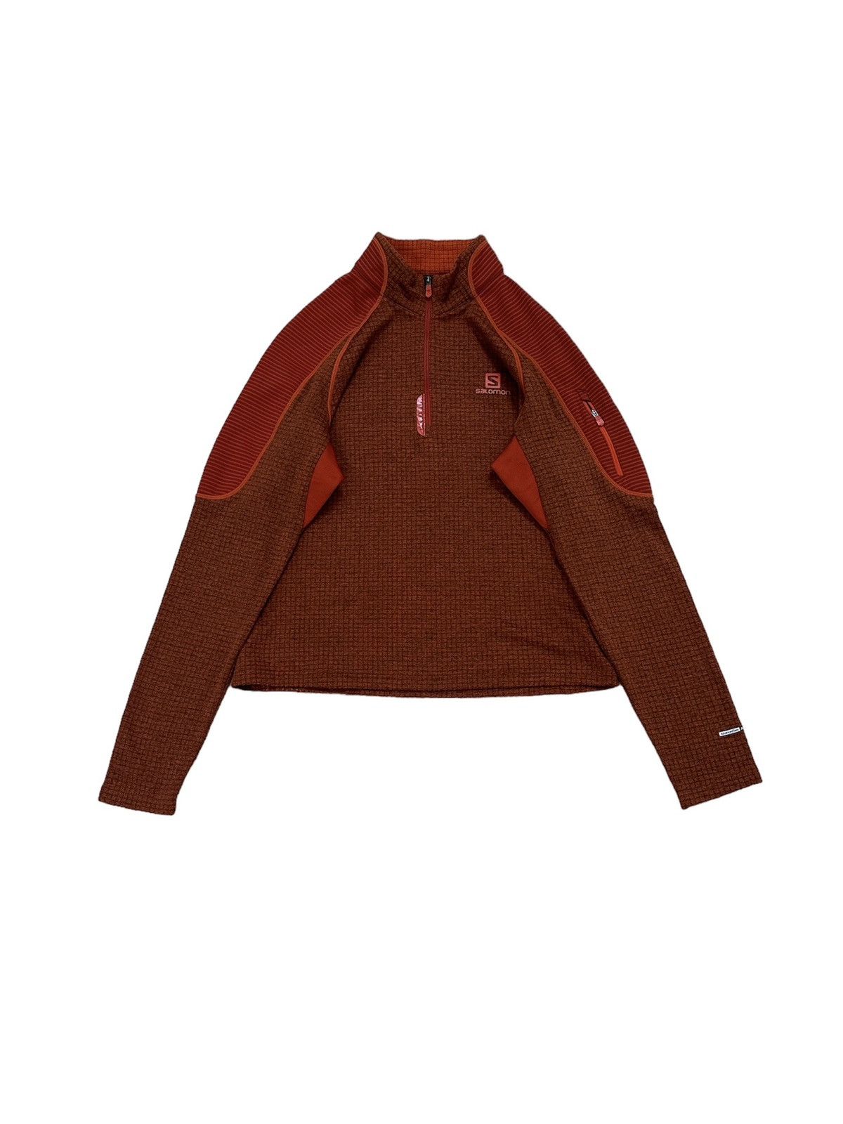 image of Beauty Beast x Salomon Beautiful Salomon Gorpcore Mountain Sports Shirt in Brown Orange (Size Small
