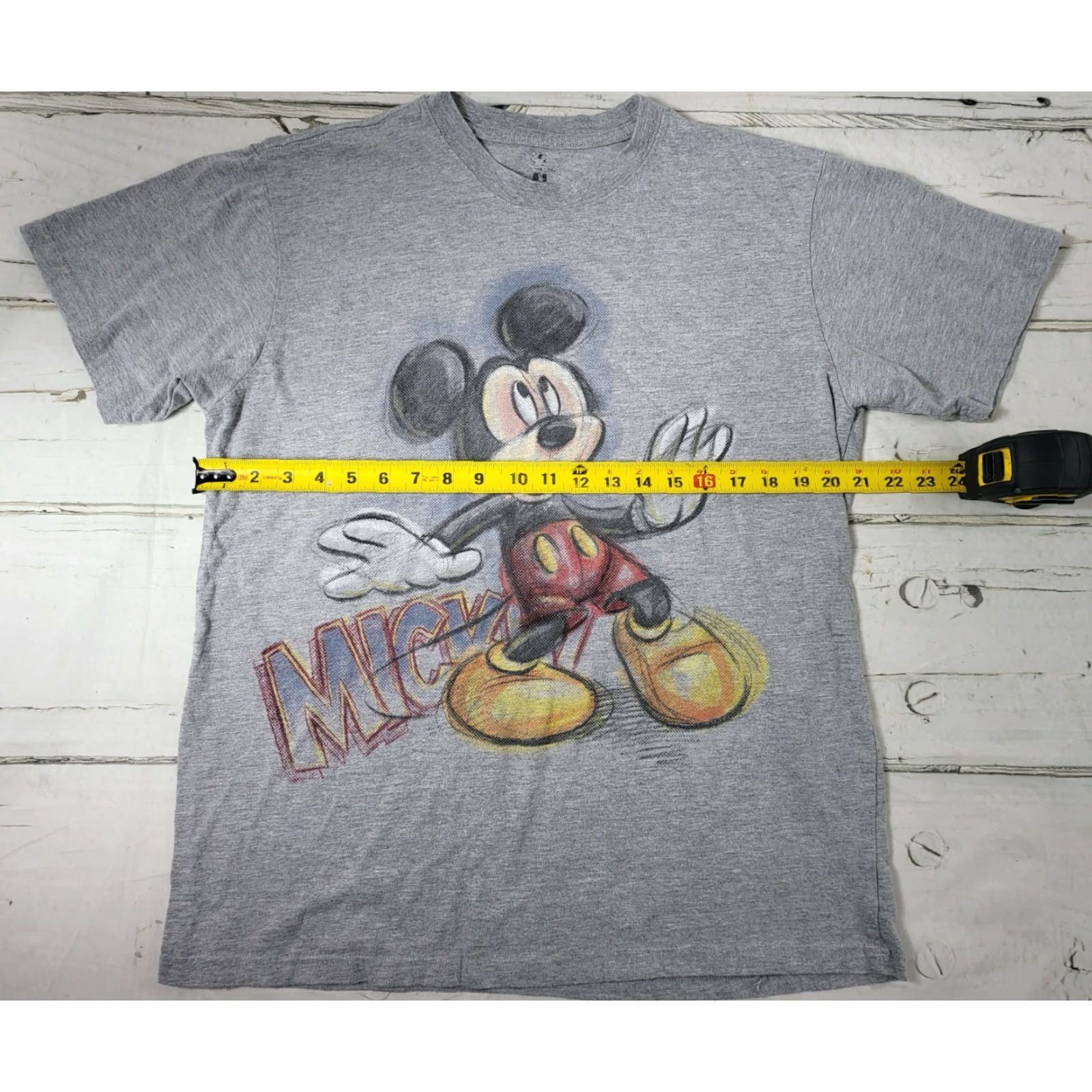 Disney VINTAGE Disney Mickey Mouse T-Shirt Gray Short Sleeve Mens XL Size L? Size US XL / EU 56 / 4 - 3 Thumbnail