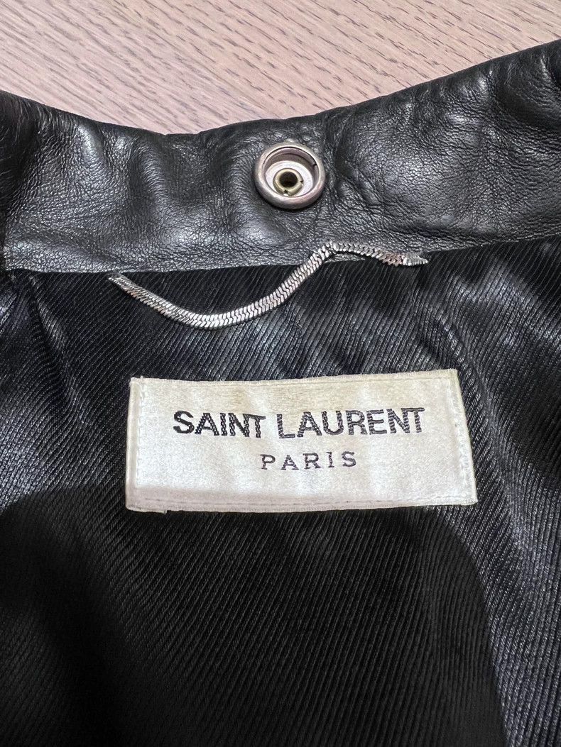 Saint Laurent Paris classic saint laurent men's leather jacket-2507 Size US L / EU 52-54 / 3 - 3 Thumbnail