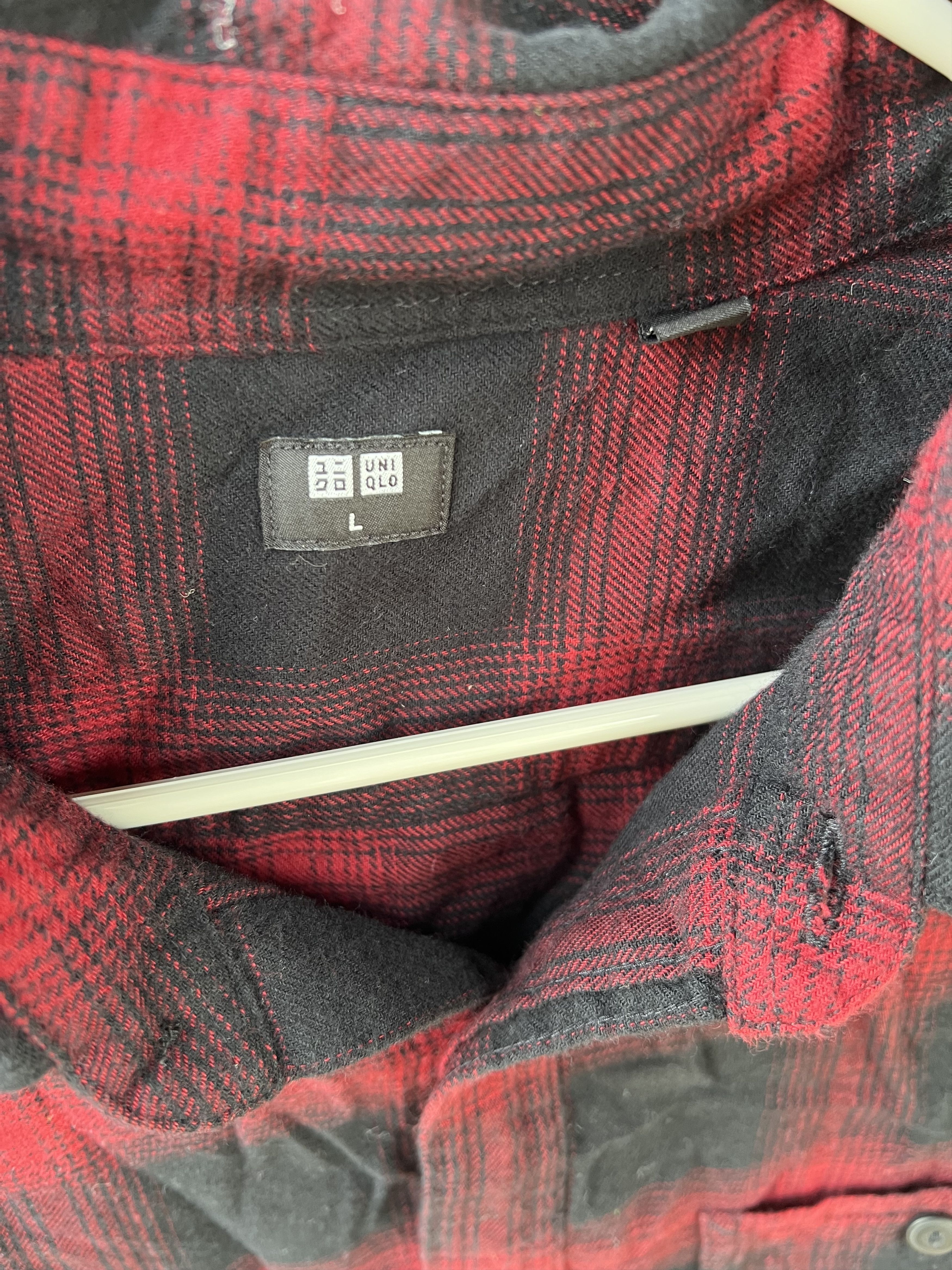 Uniqlo Lightweight Flannel / Black Red Size US L / EU 52-54 / 3 - 2 Thumbnail