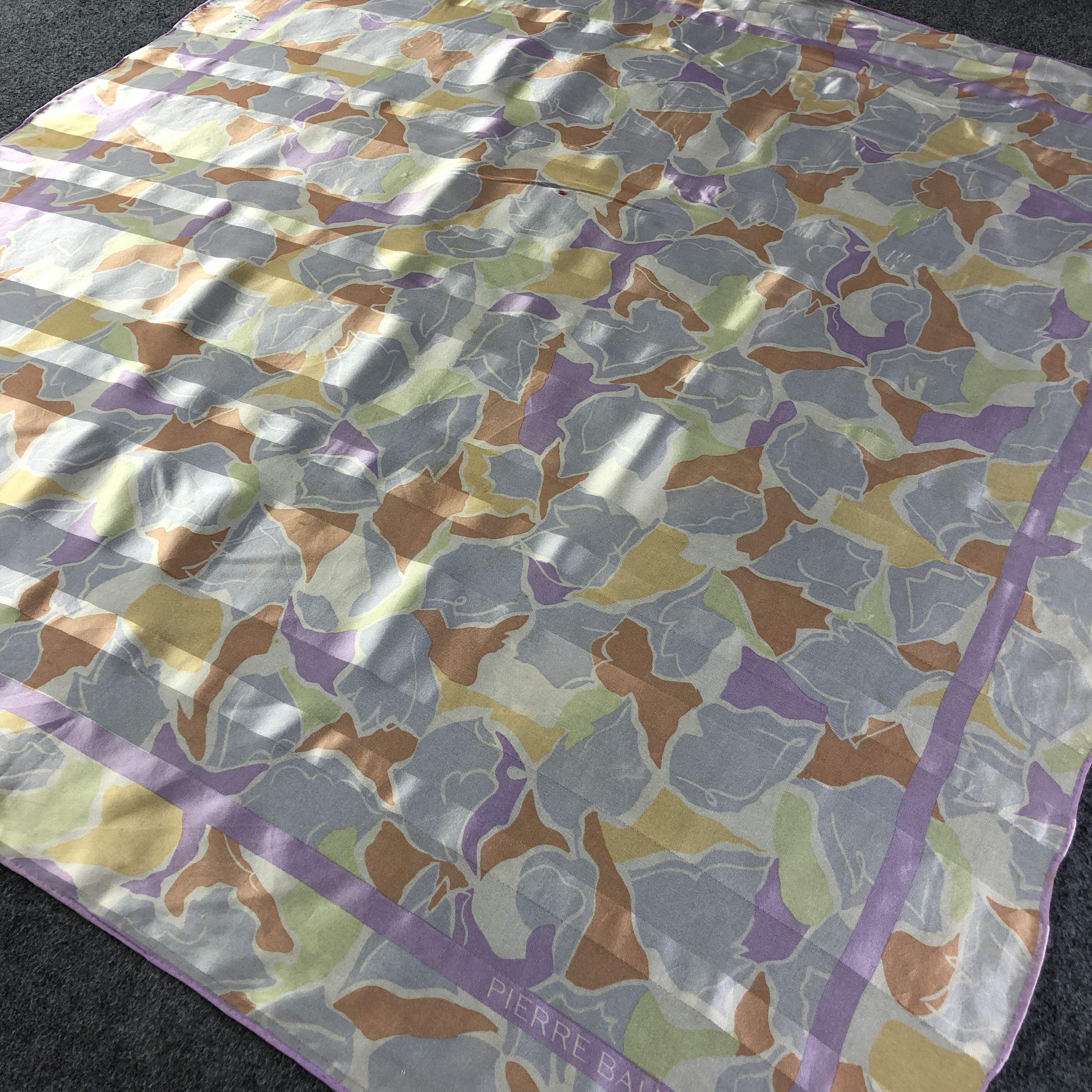 Pierre Balmain Vintage Pierre Balmain Floral Silk Scarf M495 Size ONE SIZE - 2 Thumbnail
