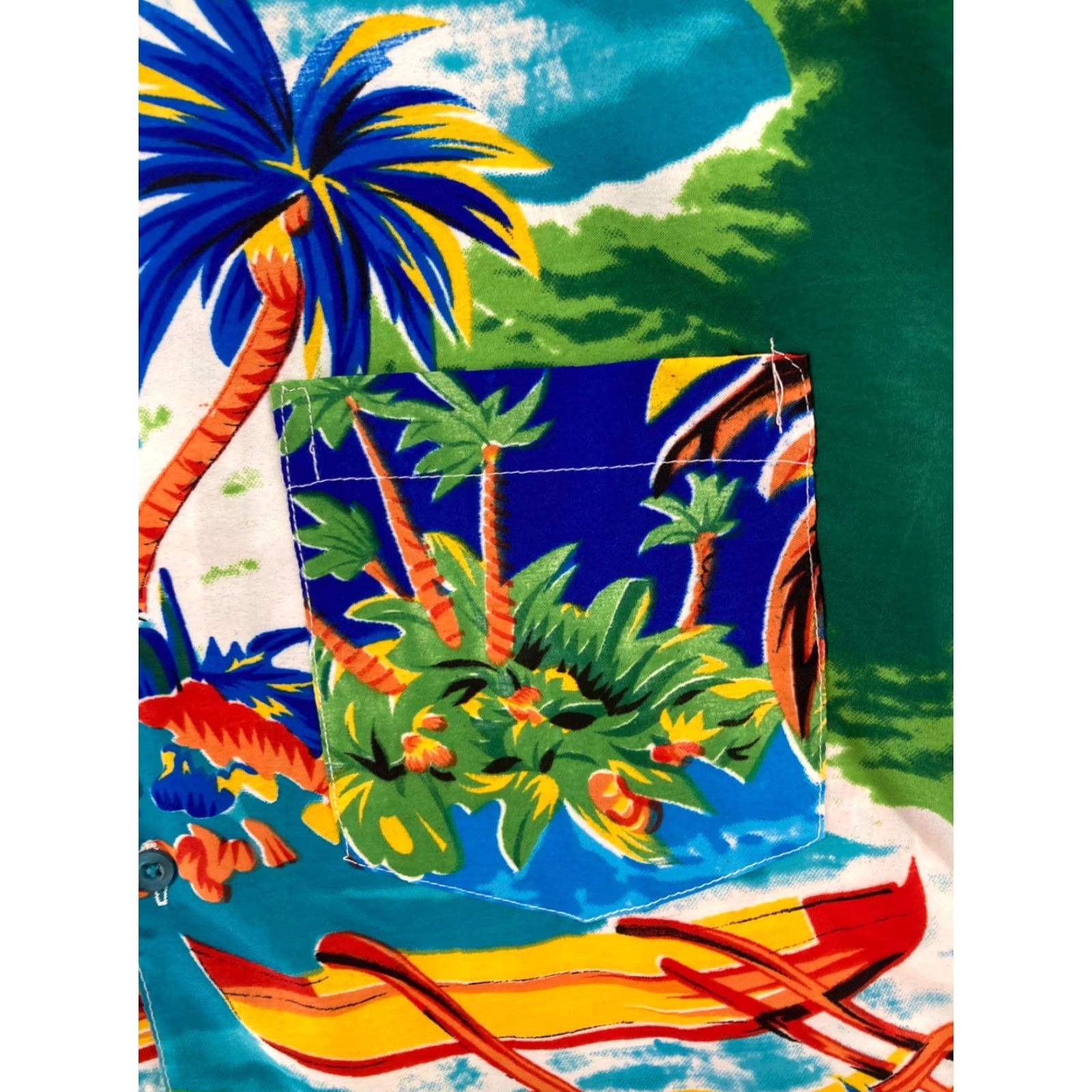 Vintage Hawaiian Shirt Waikiki Beach Floral Size US L / EU 52-54 / 3 - 4 Thumbnail
