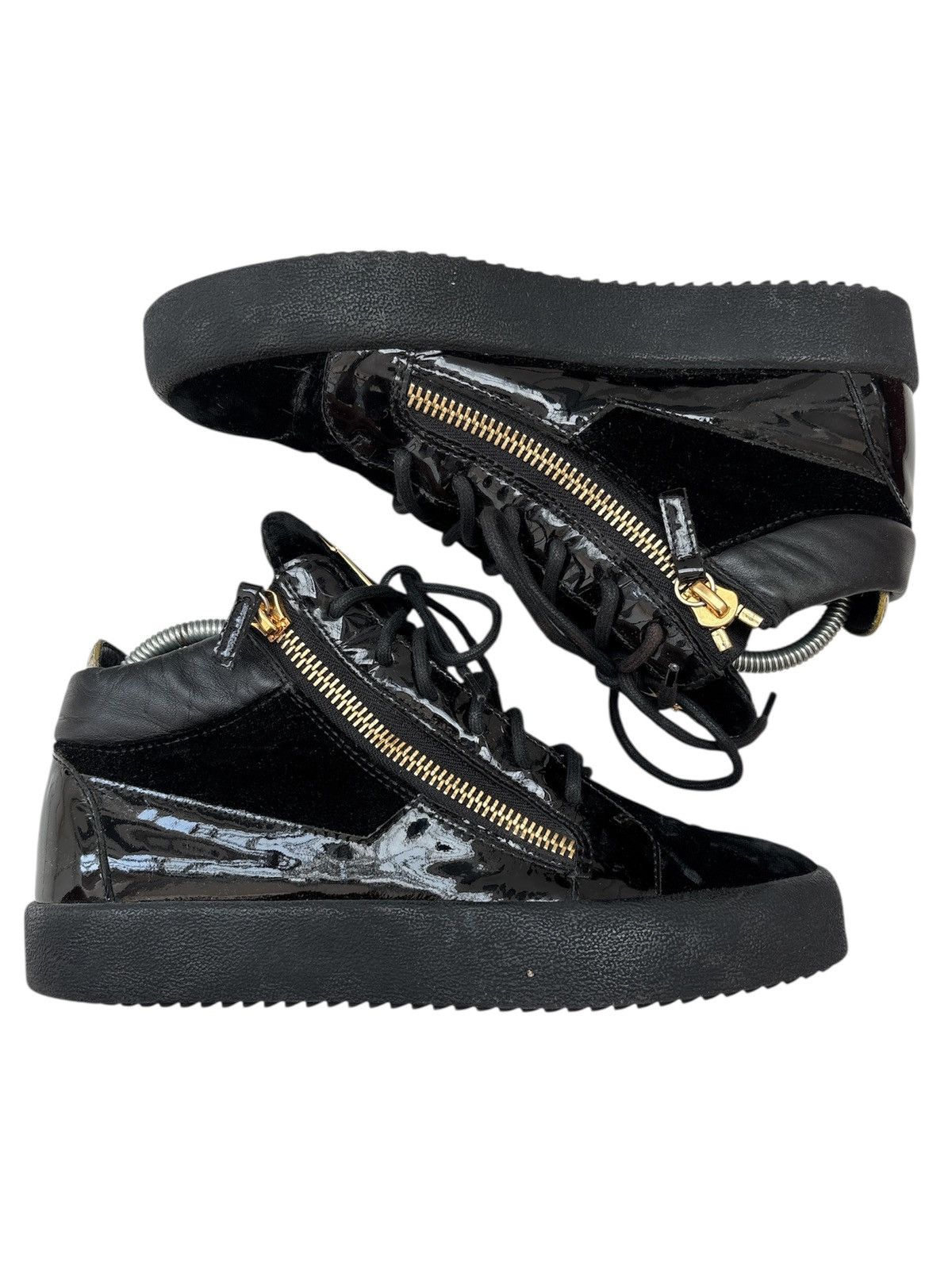 Giuseppe Zanotti Zip Mid Top Sneakers Size US 8 / EU 41 - 3 Thumbnail