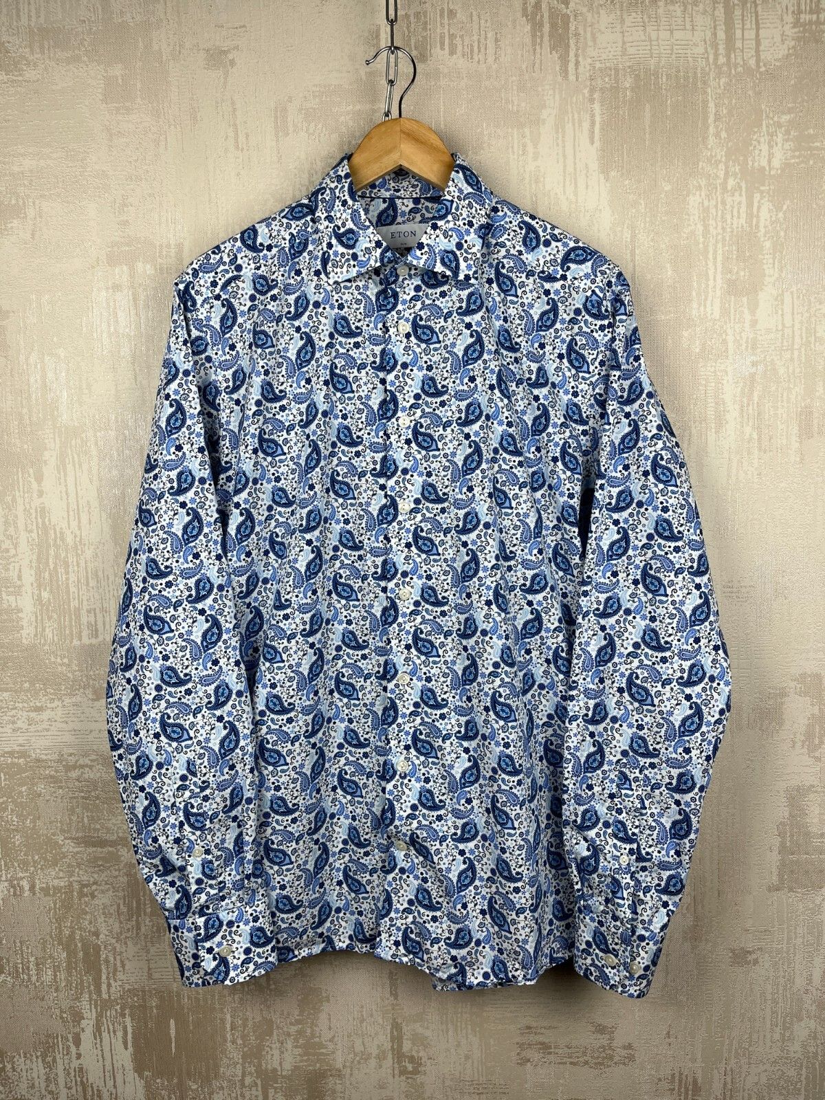 Eton Eton Paisley Formal Long Sleeve Shirt Slim Size US M / EU 48-50 / 2 - 7 Thumbnail