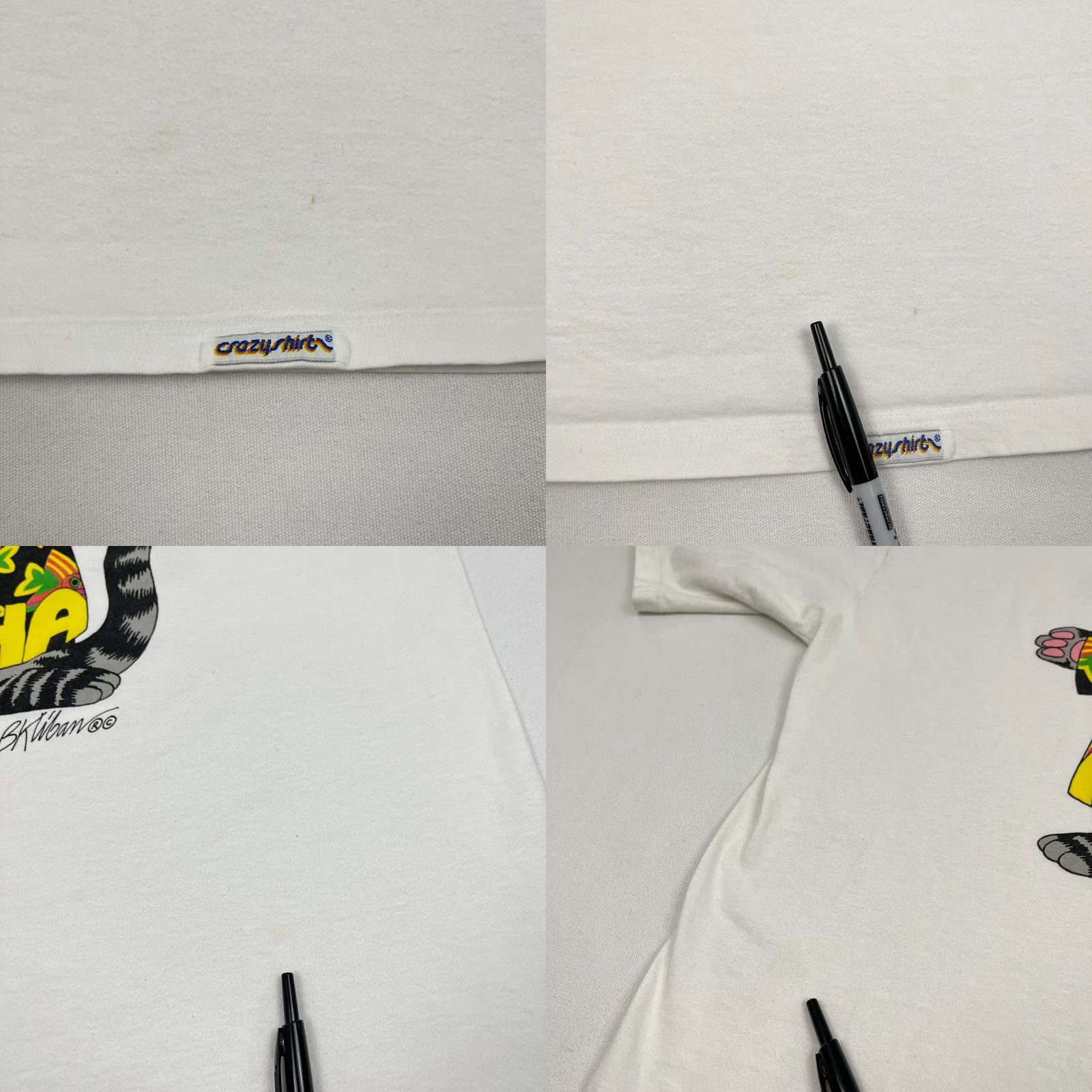 Vintage VINTAGE Crazy Shirts Shirt Mens XL White Aloha Vacation Hawaii Cat B Kliban Graphic Shirt Men XL White Logo Print T-Shirt Cat B Kliban Graphic Size US XL / EU 56 / 4 - 8 Thumbnail