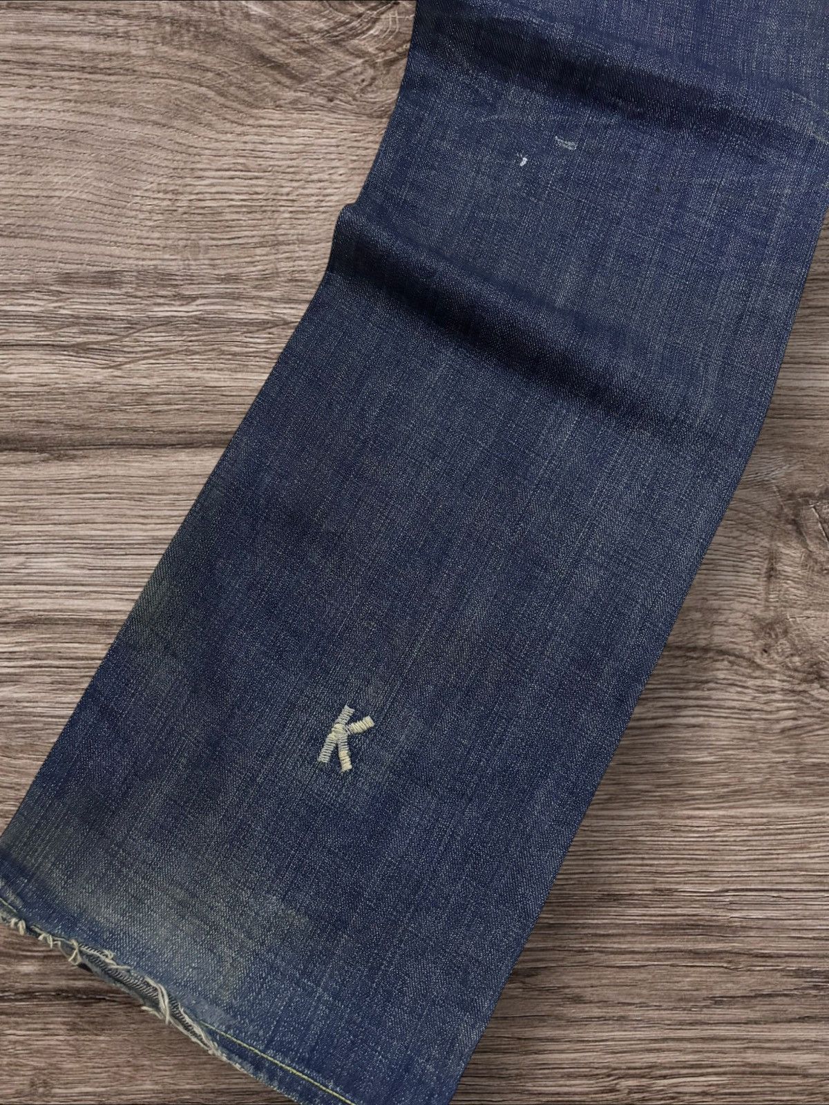 Jun Takahashi Kunna Kunna Japan Grunge Cross Shade Distress Jeans Size US 32 / EU 48 - 7 Thumbnail