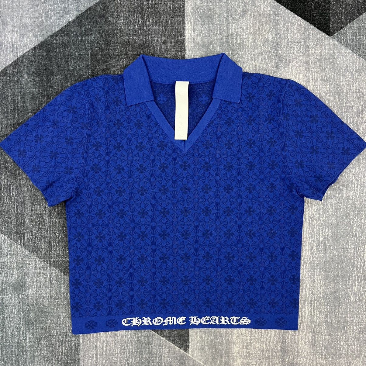 Chrome Hearts Chrome Hearts V neck shirt Size L / US 10 / IT 46 - 1 Thumbnail
