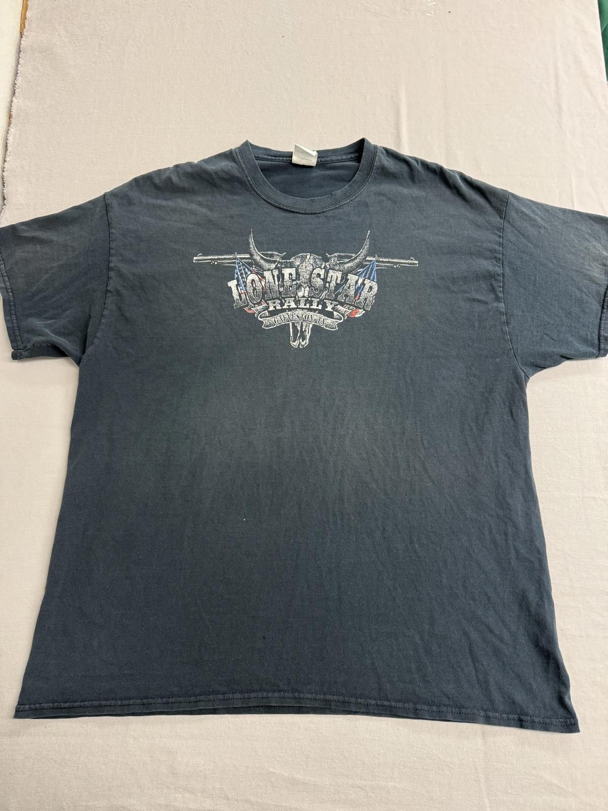 Gildan Faded Biker Texas T-shirt Galveston Lonestar Rally 2013 XL Size US XL / EU 56 / 4 - 1 Thumbnail