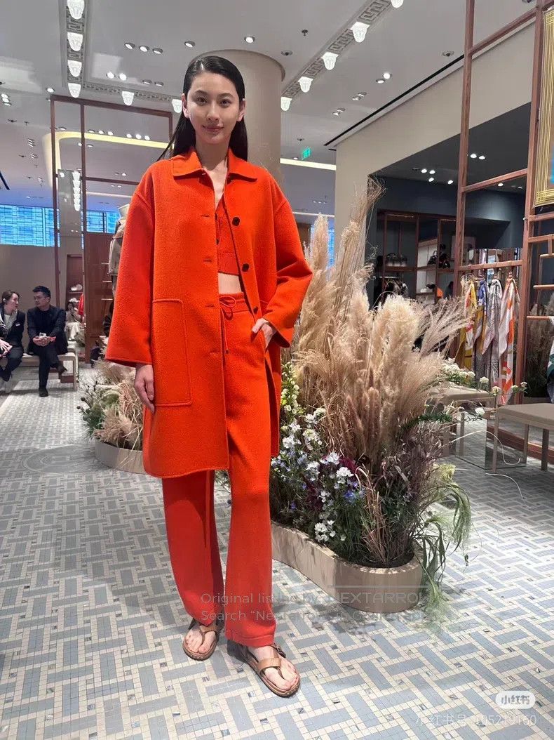 Hermes Hermes Orange coat Size XS / US 0-2 / IT 36-38 - 8 Thumbnail