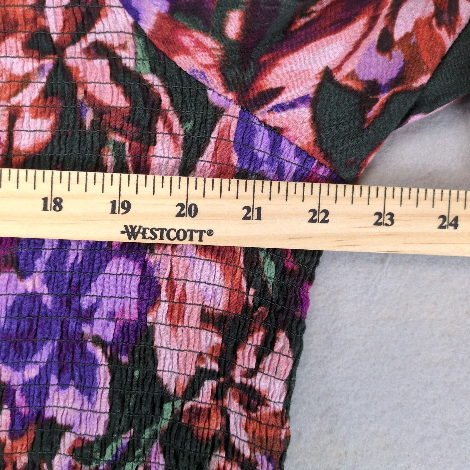 Other Terra & Sky Floral Tiered Smocked Midi Dress Plus Size 2X Size XXL / US 16-18 / IT 52-54 - 4 Thumbnail