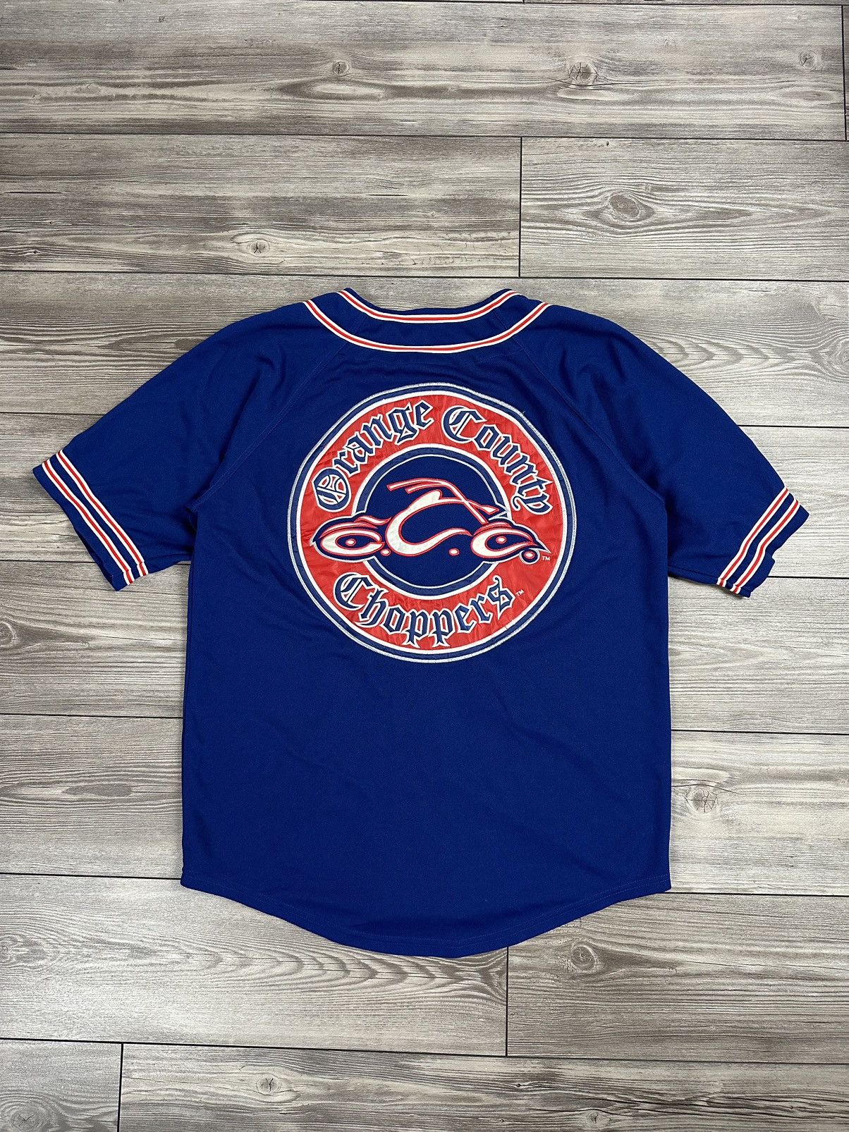 West Coast Choppers Vintage Y2K Orange County Choppers New York Baseball Jersey Size US L / EU 52-54 / 3 - 2 Thumbnail